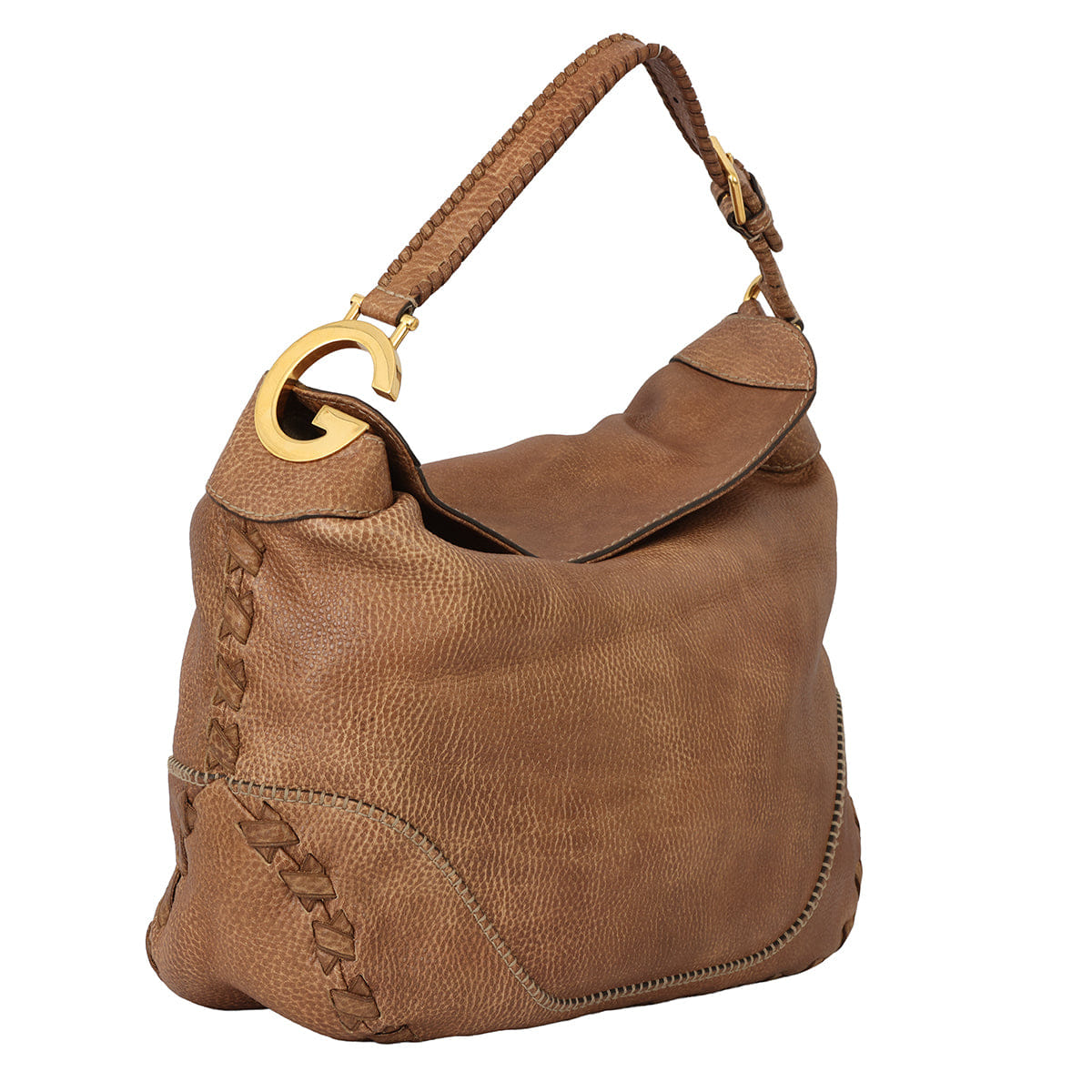 GUCCI CHARLOTTE WHIPSTITCH HOBO SHOULDER BAG