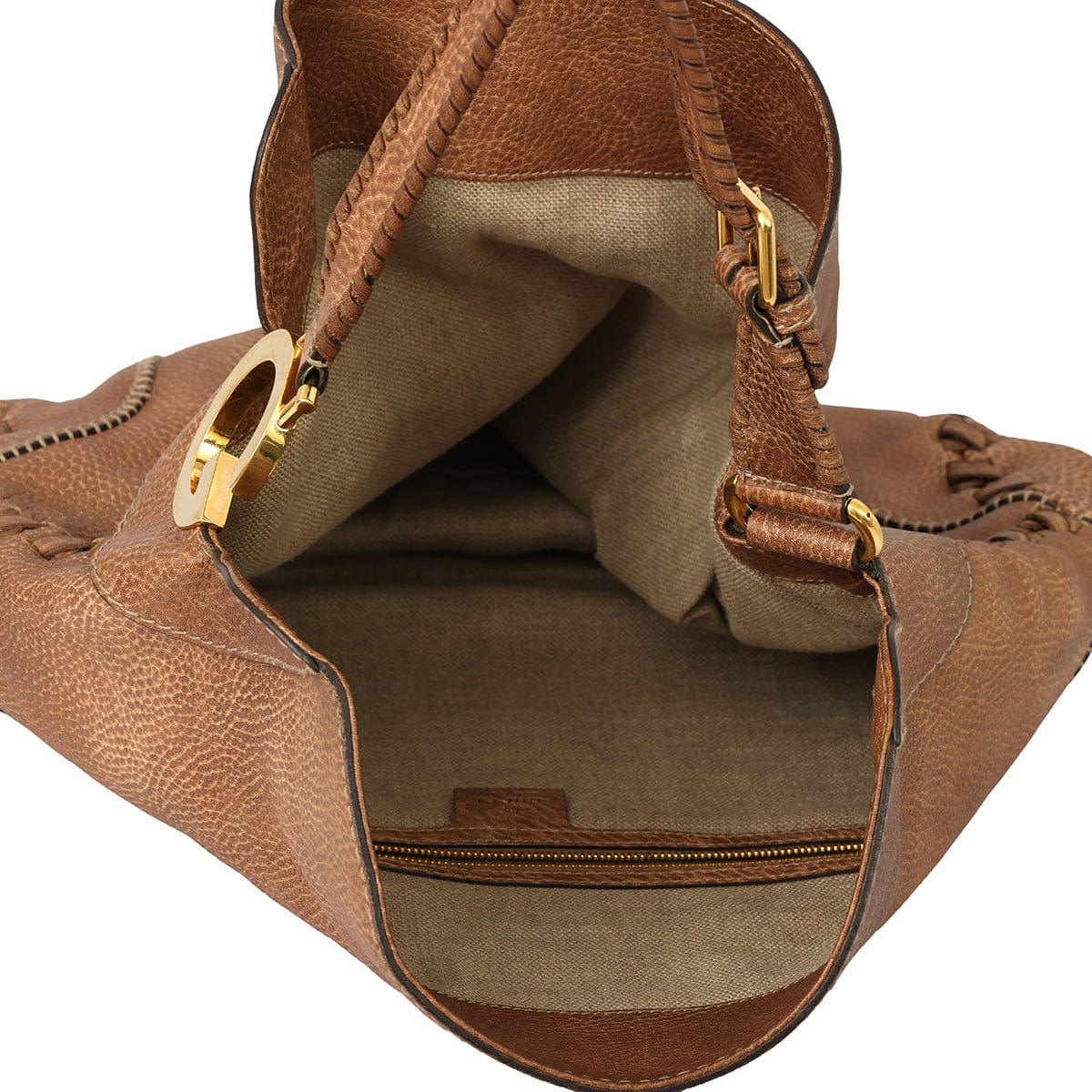 GUCCI CHARLOTTE WHIPSTITCH HOBO SHOULDER BAG