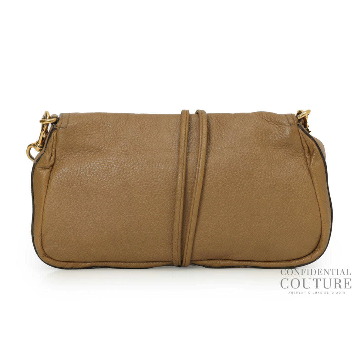 Gucci Camel Croisette Bamboo Shoulder Bag