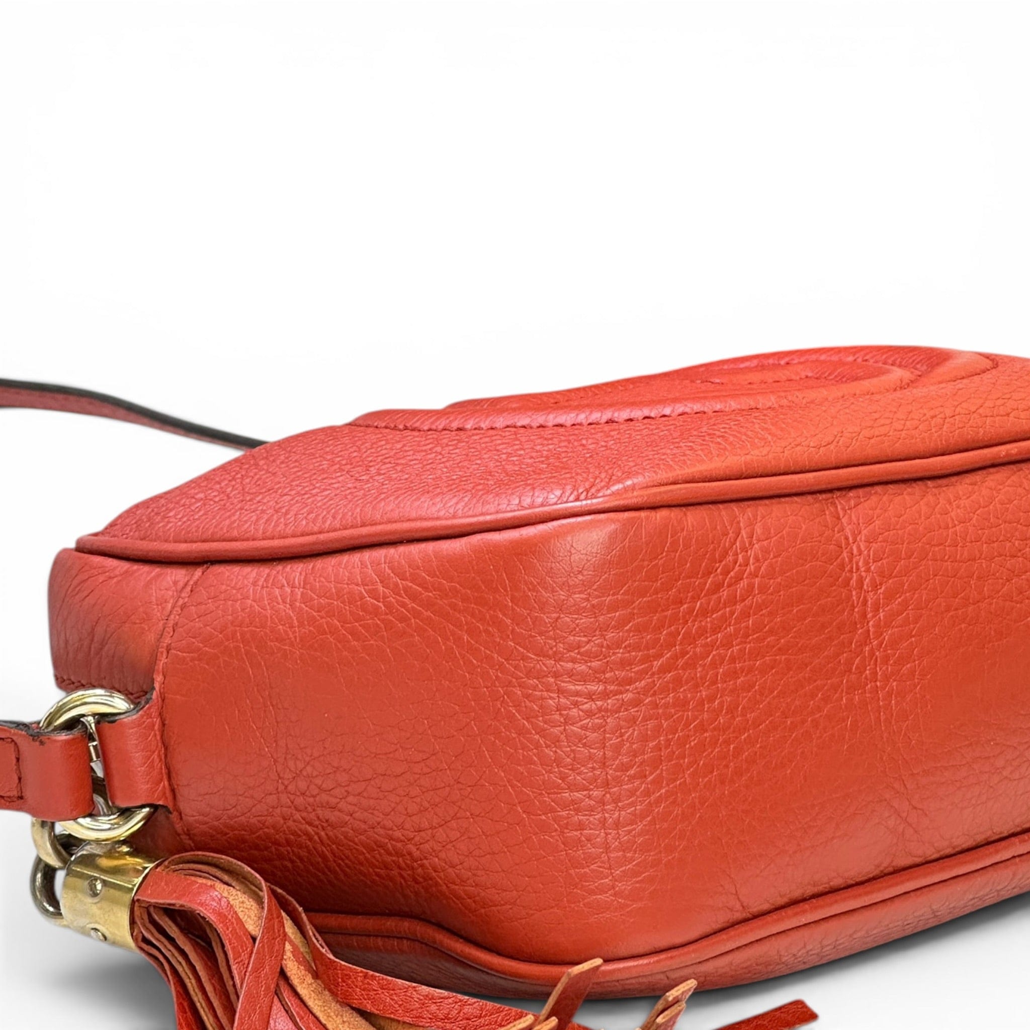 Gucci Soho Disco Bag Orange Pebbled Leather