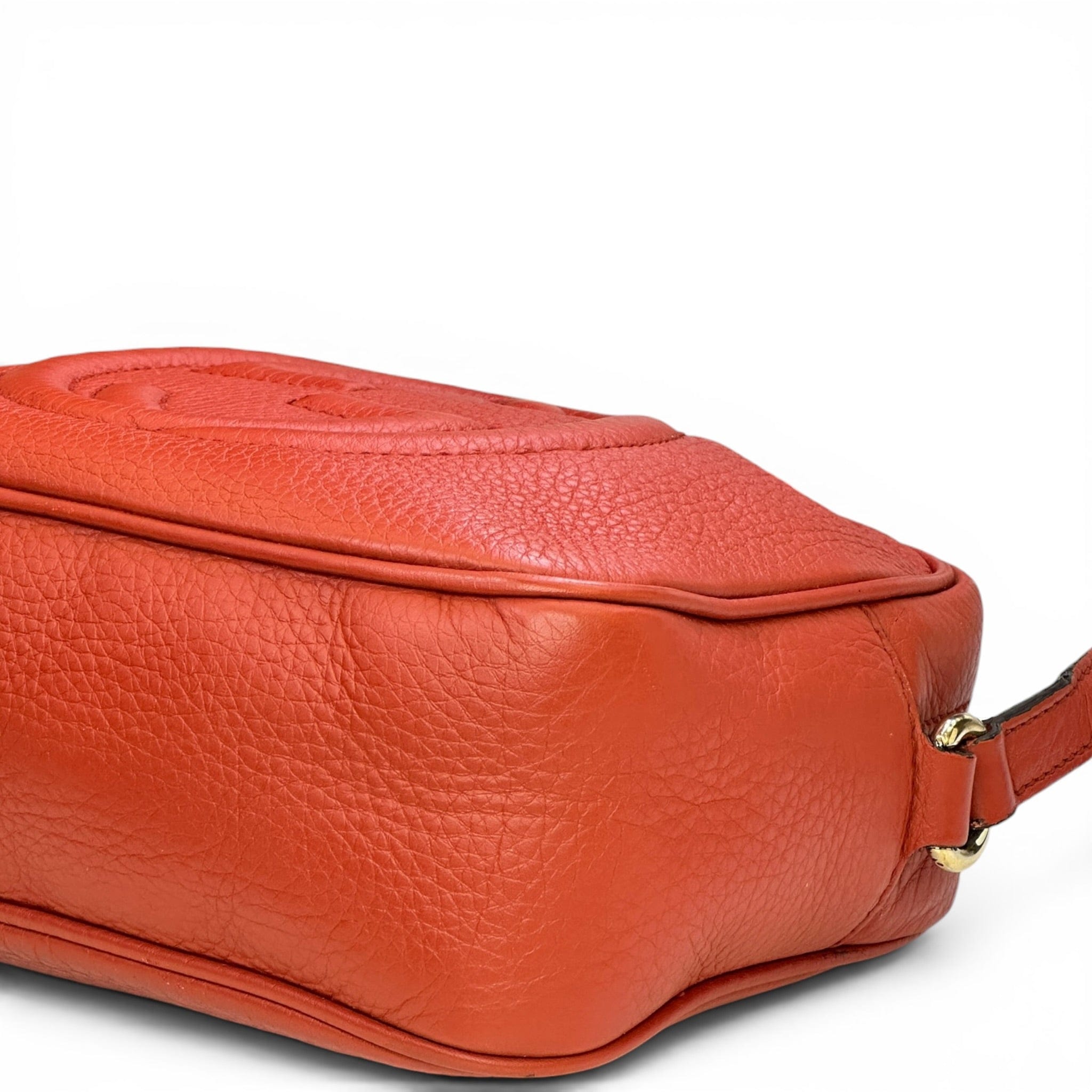 Gucci Soho Disco Bag Orange Pebbled Leather