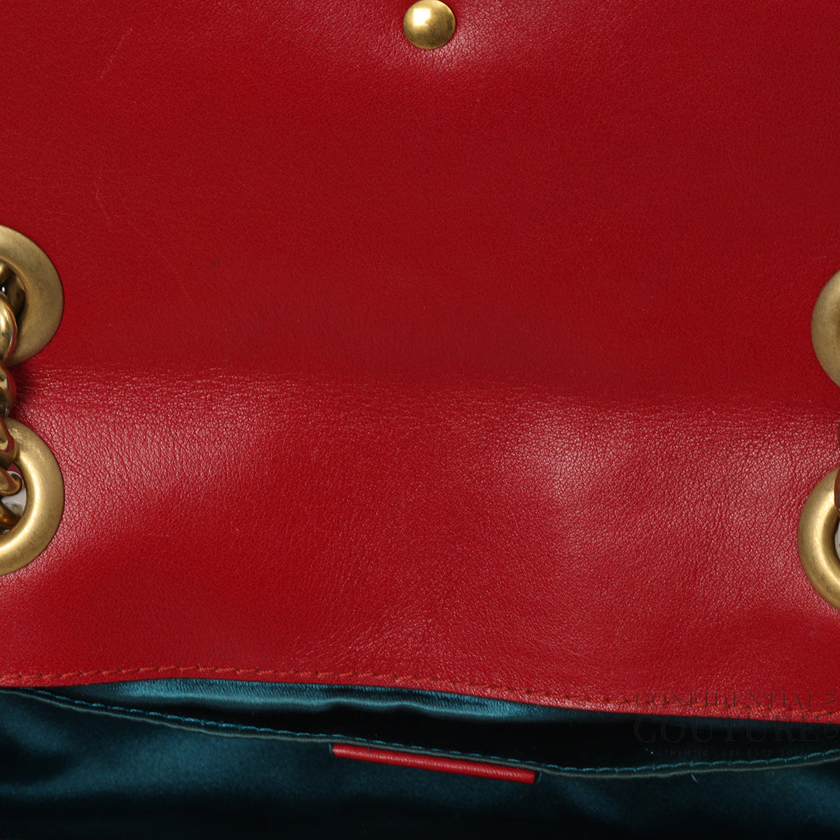 Gucci GG Marmont Small Red Velvet Shoulder Bag