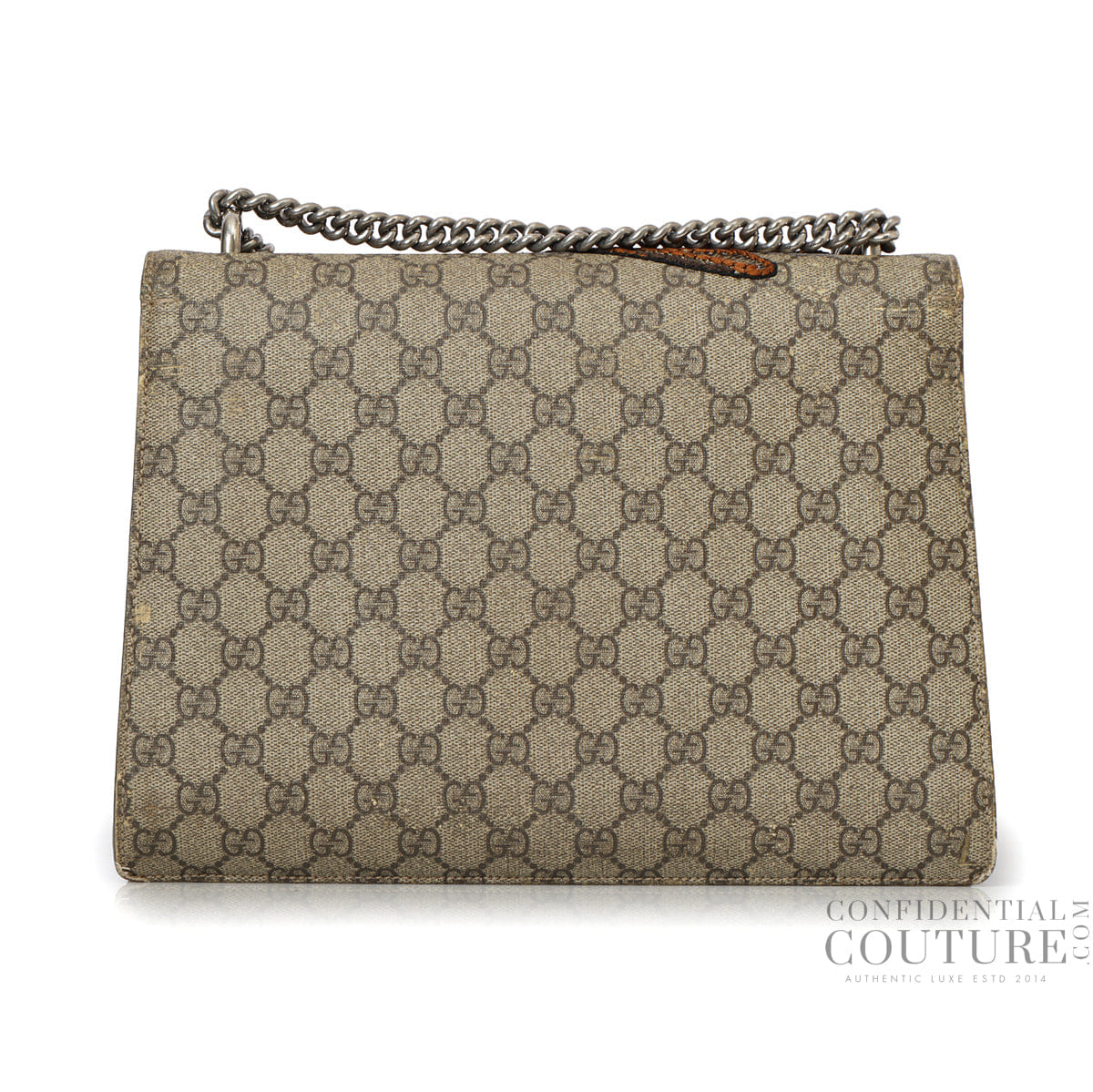 Gucci Beige/Brown GG Supreme Medium Dionysus Bee Bag