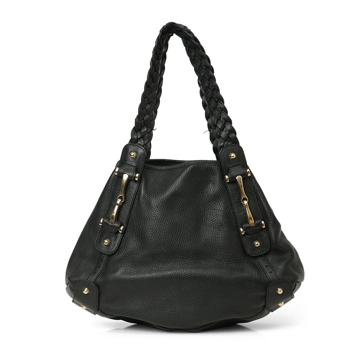 Gucci Medium Black Leather Pelham Shoulder Bag