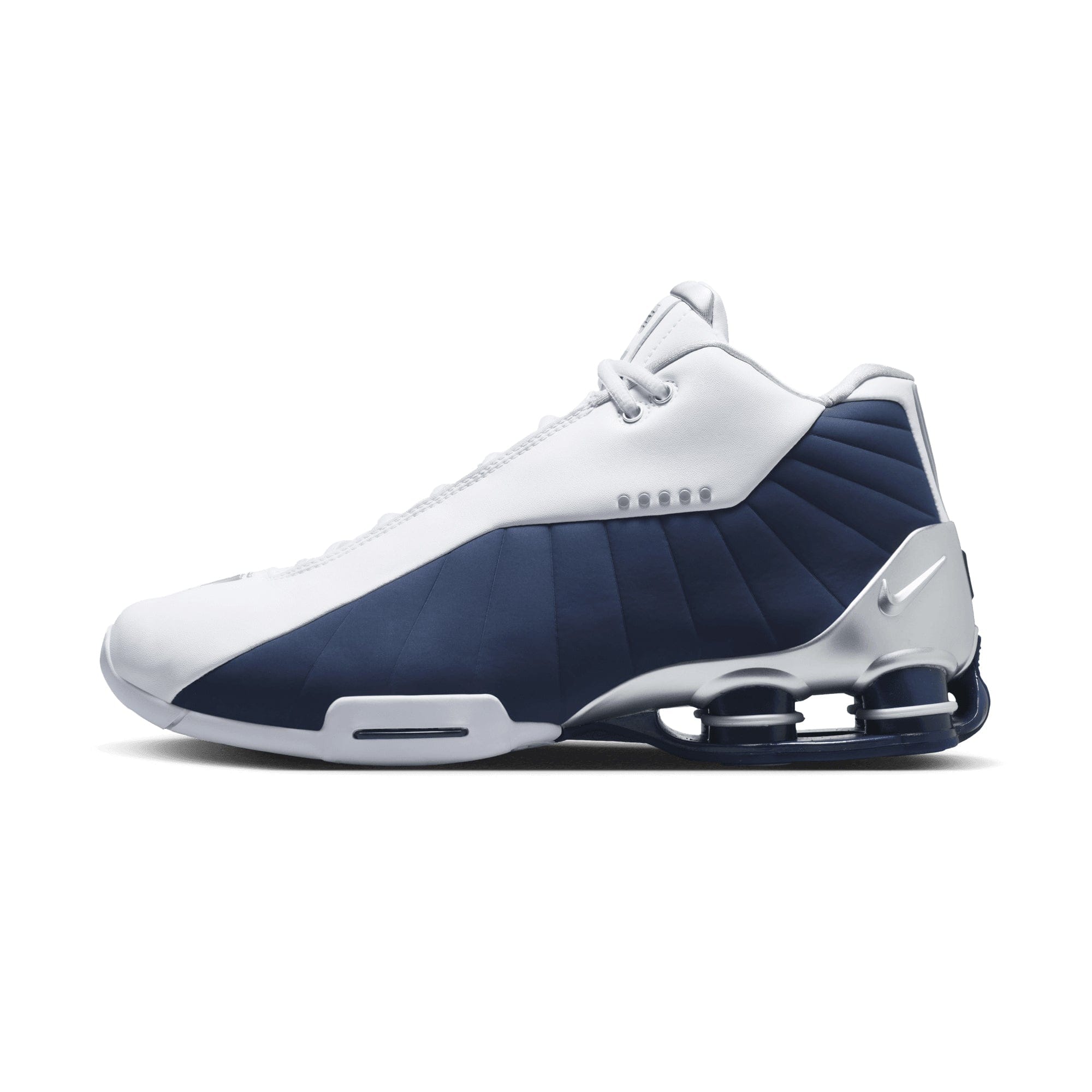 Nike Shox BB4 WHITE/MIDNIGHT NAVY - METALLIC SILVER IR1983 - 100