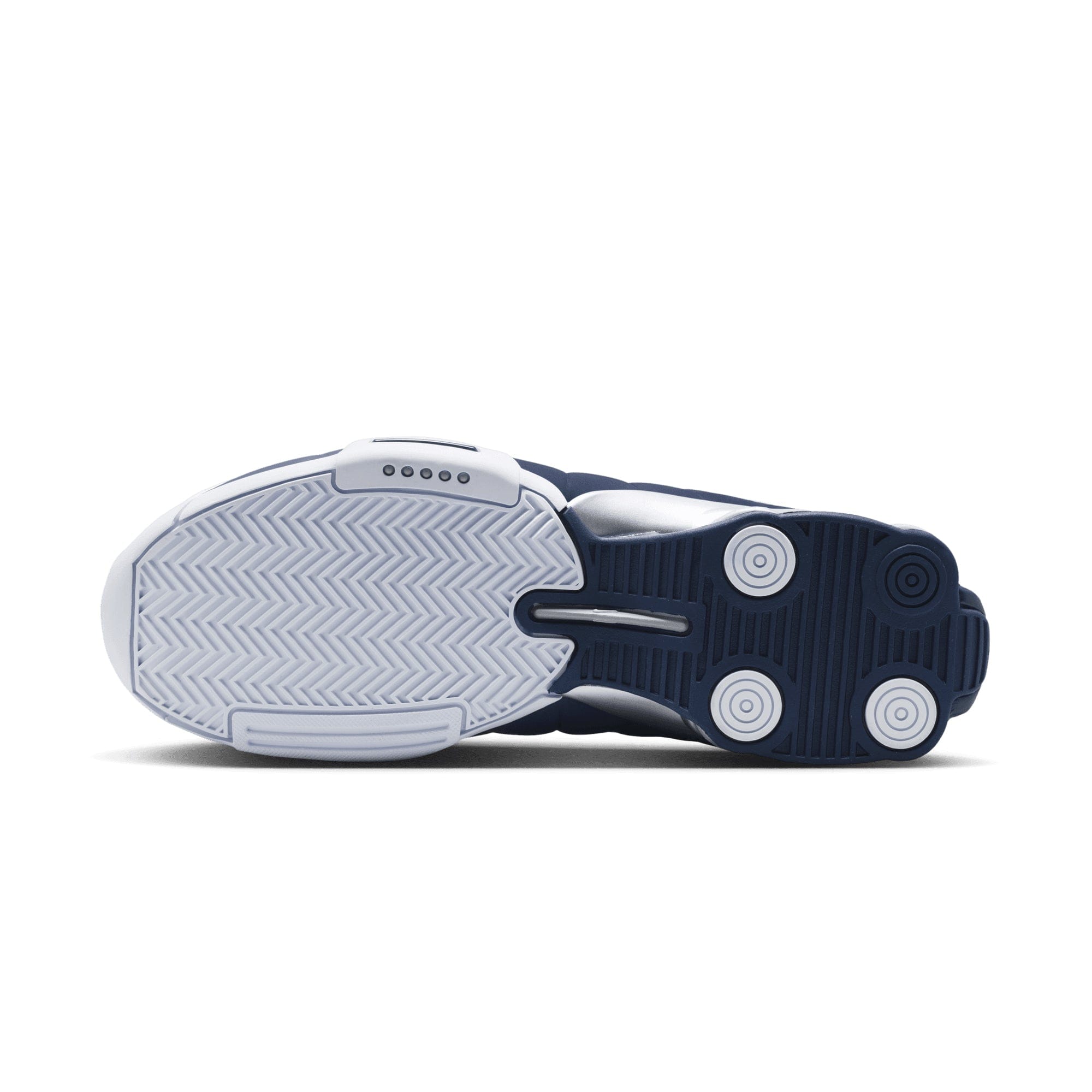 Nike Shox BB4 WHITE/MIDNIGHT NAVY - METALLIC SILVER IR1983 - 100