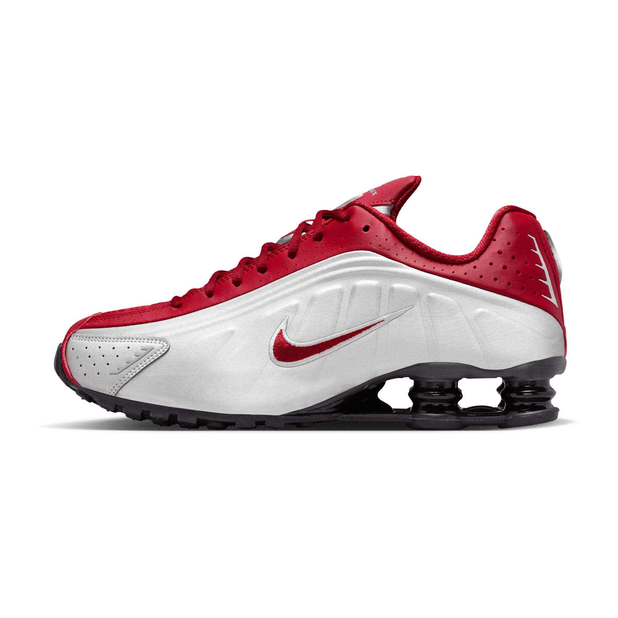 Nike Shox R4 METALLIC SILVER/TEAM CRIMSON HQ1988 - 009