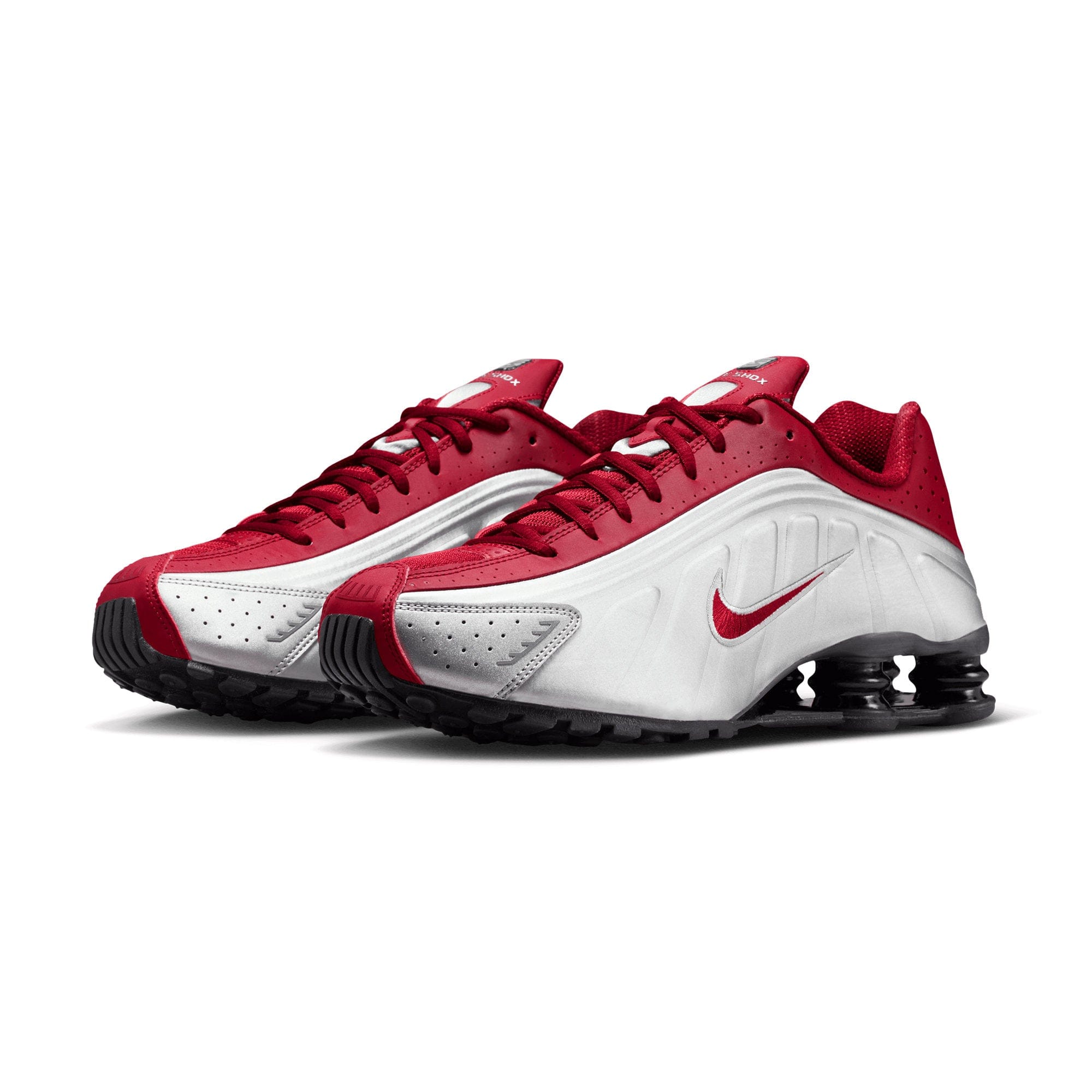 Nike Shox R4 METALLIC SILVER/TEAM CRIMSON HQ1988 - 009