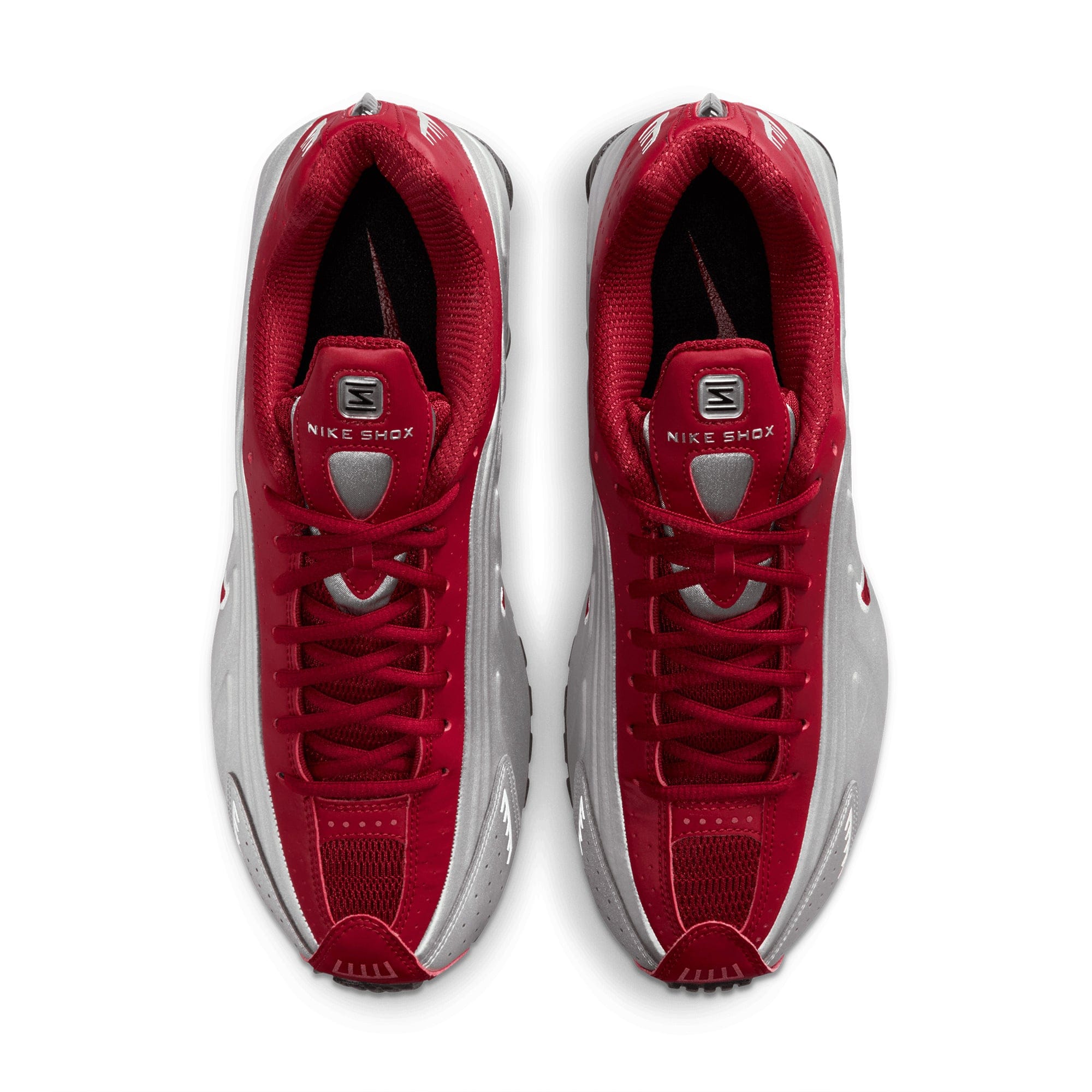Nike Shox R4 METALLIC SILVER/TEAM CRIMSON HQ1988 - 009
