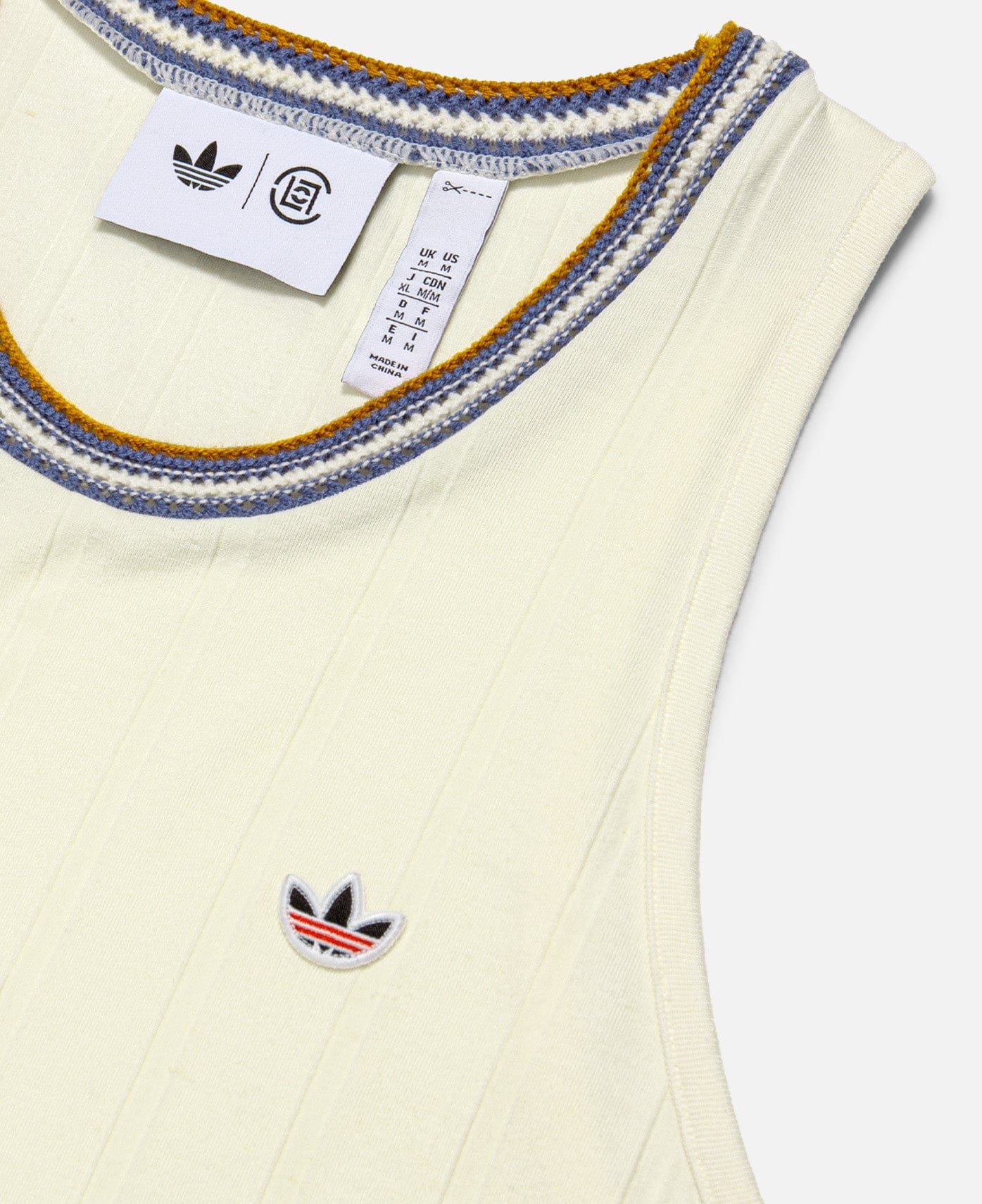 adidas Knit Collar Tank (Cream)