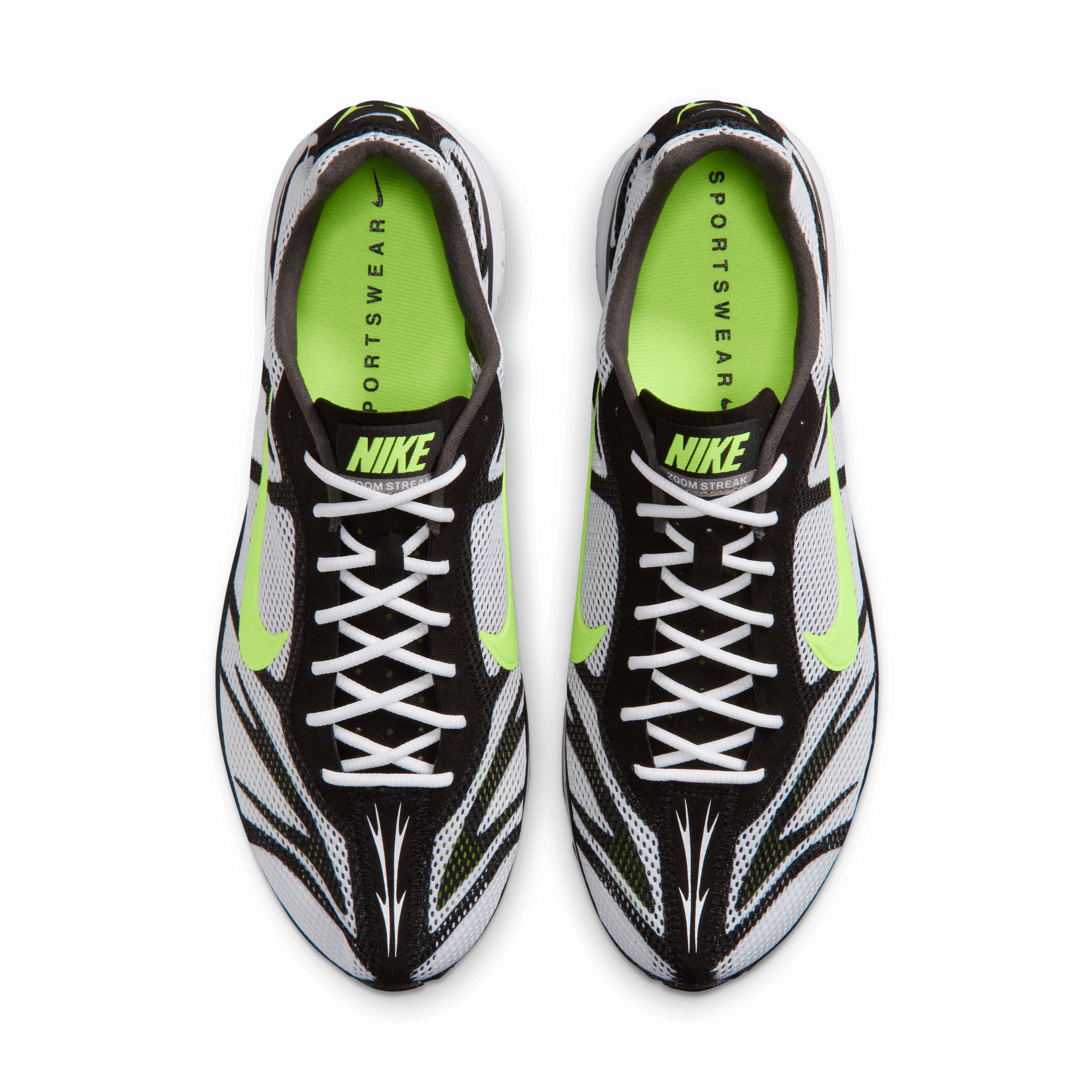 Nike ZOOM STREAK 3 - WHITE / BLACK / VOLT