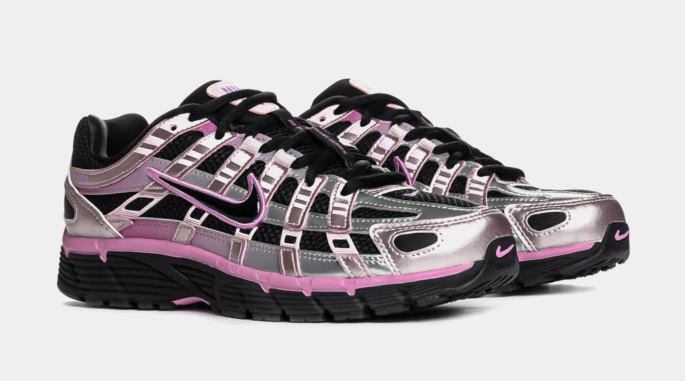 Nike P - 6000 Womens Lifestyle Shoes (Black/Pink)