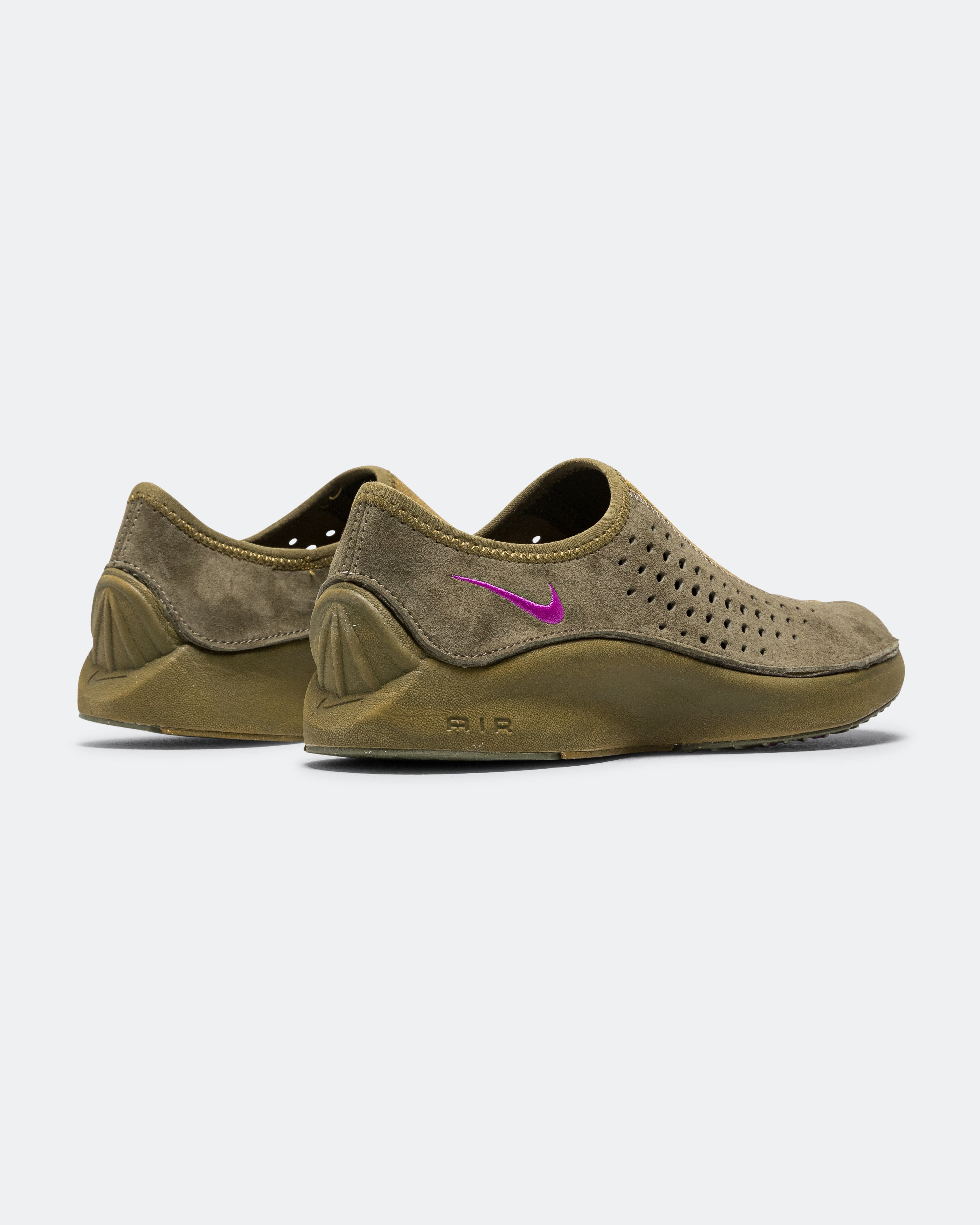 Nike Womens Air Superfly Moc - Medium Olive/Vivid Purple - Olive Flak