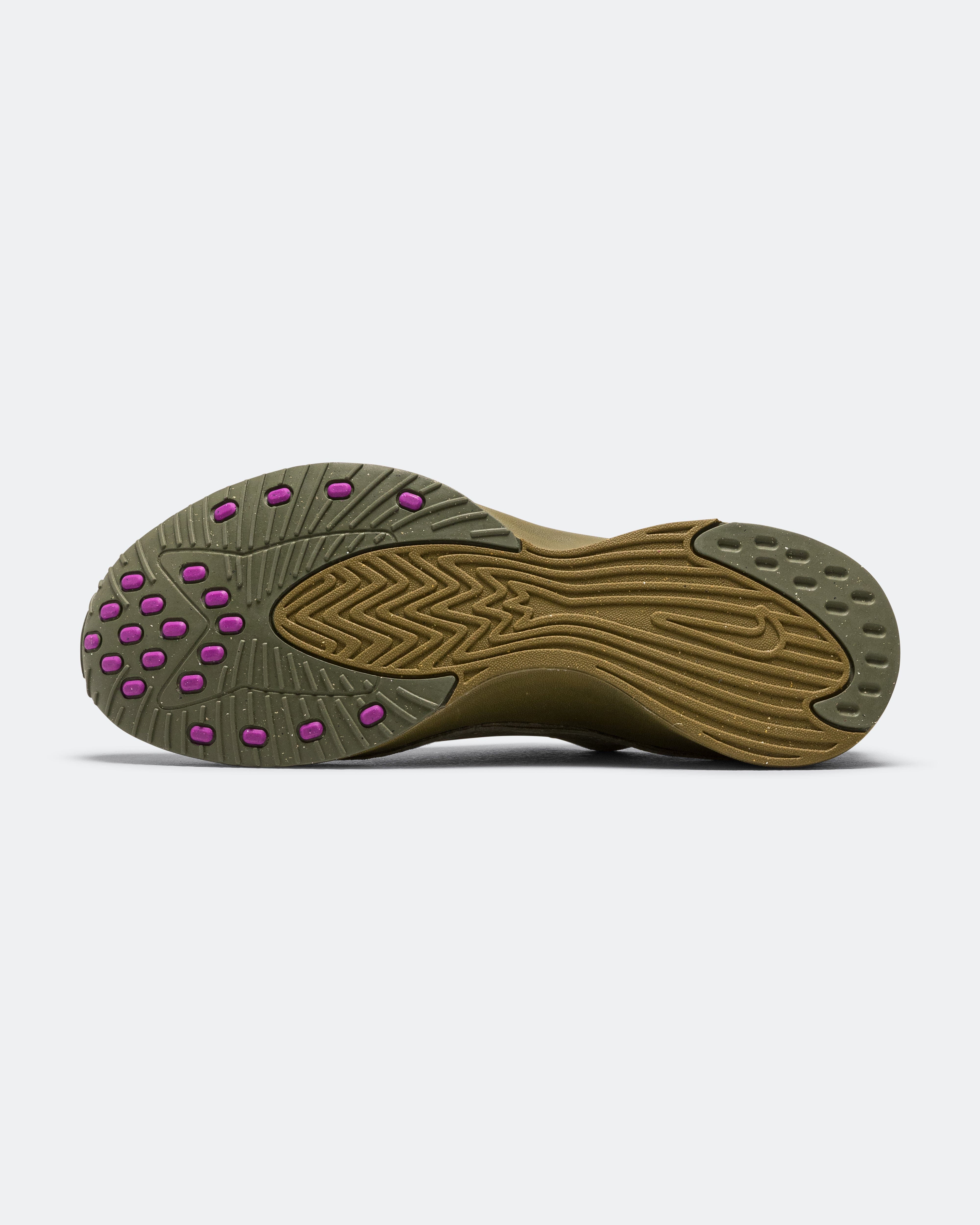Nike Womens Air Superfly Moc - Medium Olive/Vivid Purple - Olive Flak