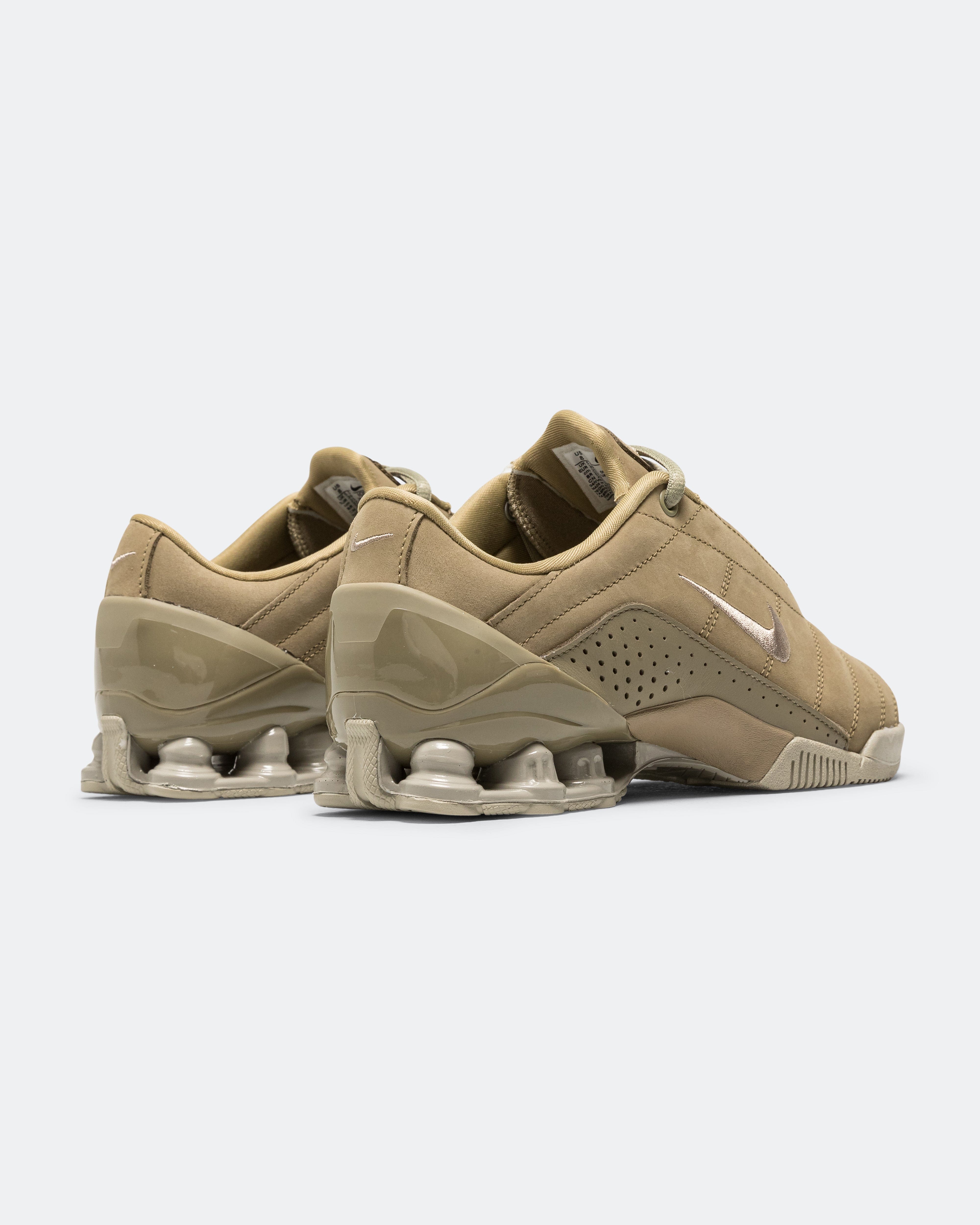 Nike Womens T90 Shox Magia - Neutral Olive/Metallic Silver
