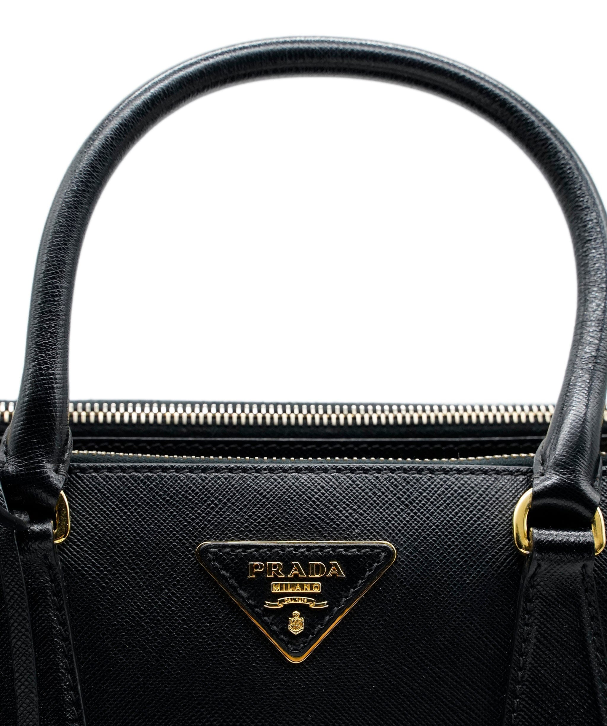 Prada Saffiano Black Tote with GHW - ALC0378