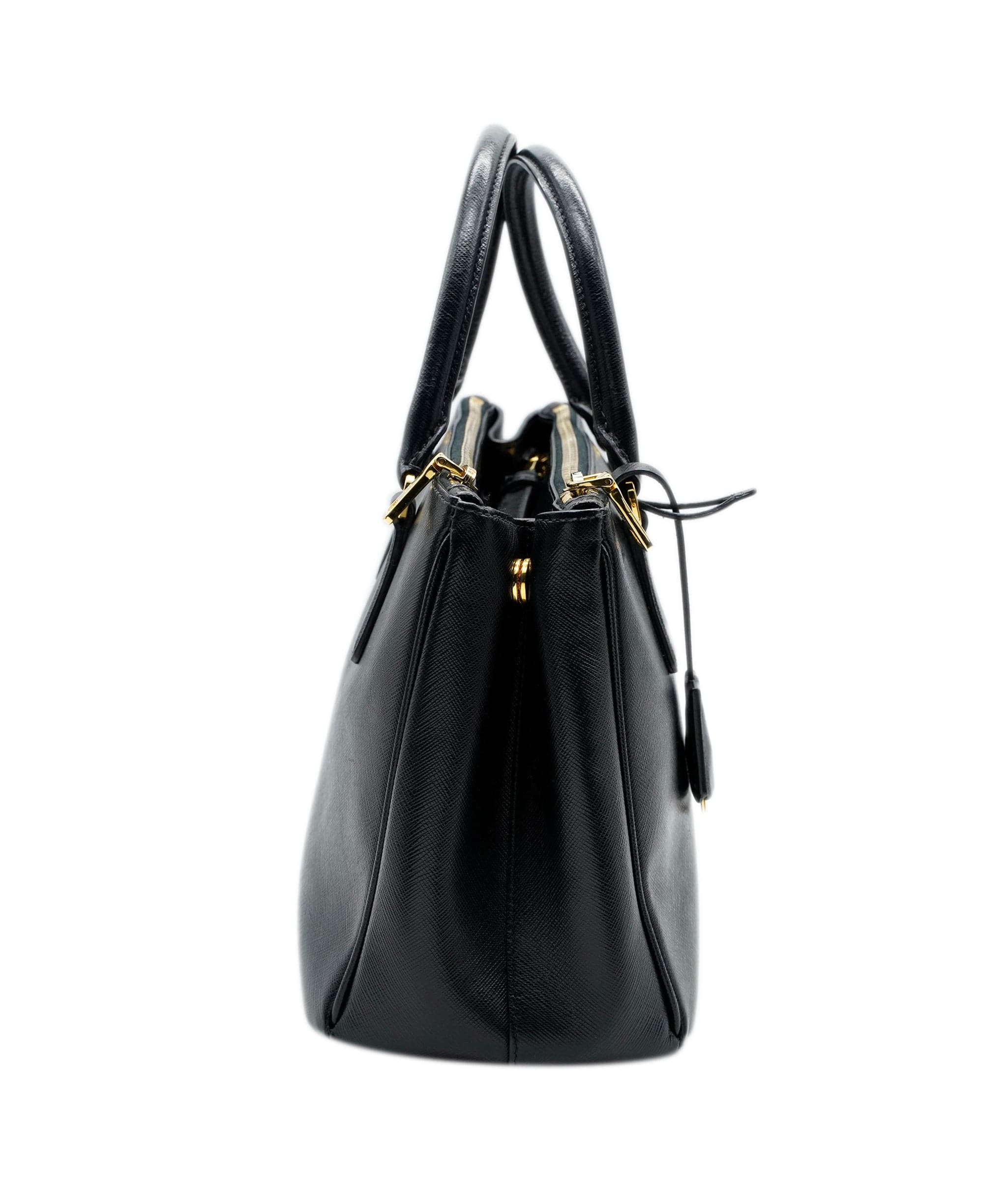 Prada Saffiano Black Tote with GHW - ALC0378