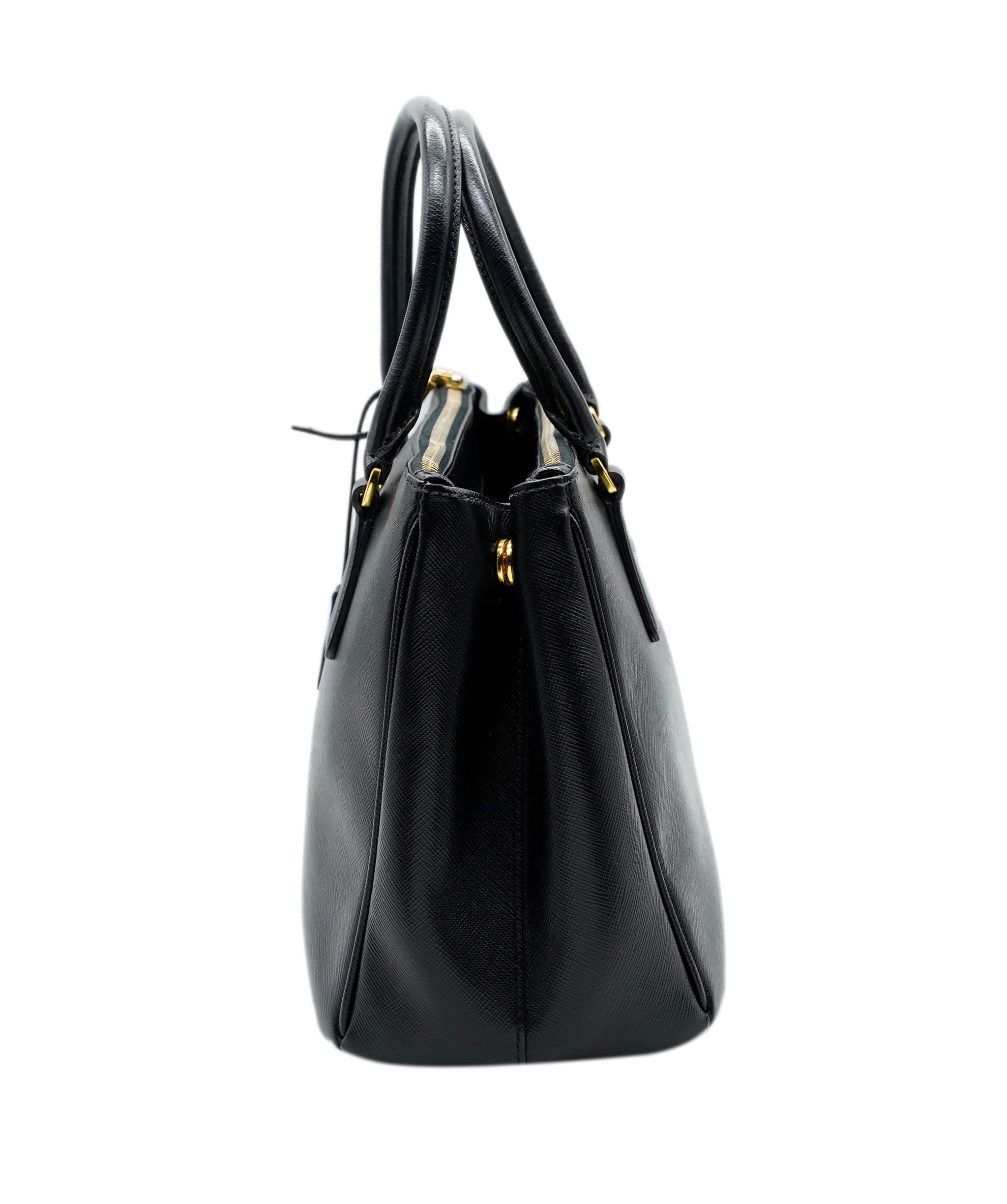 Prada Saffiano Black Tote with GHW - ALC0378