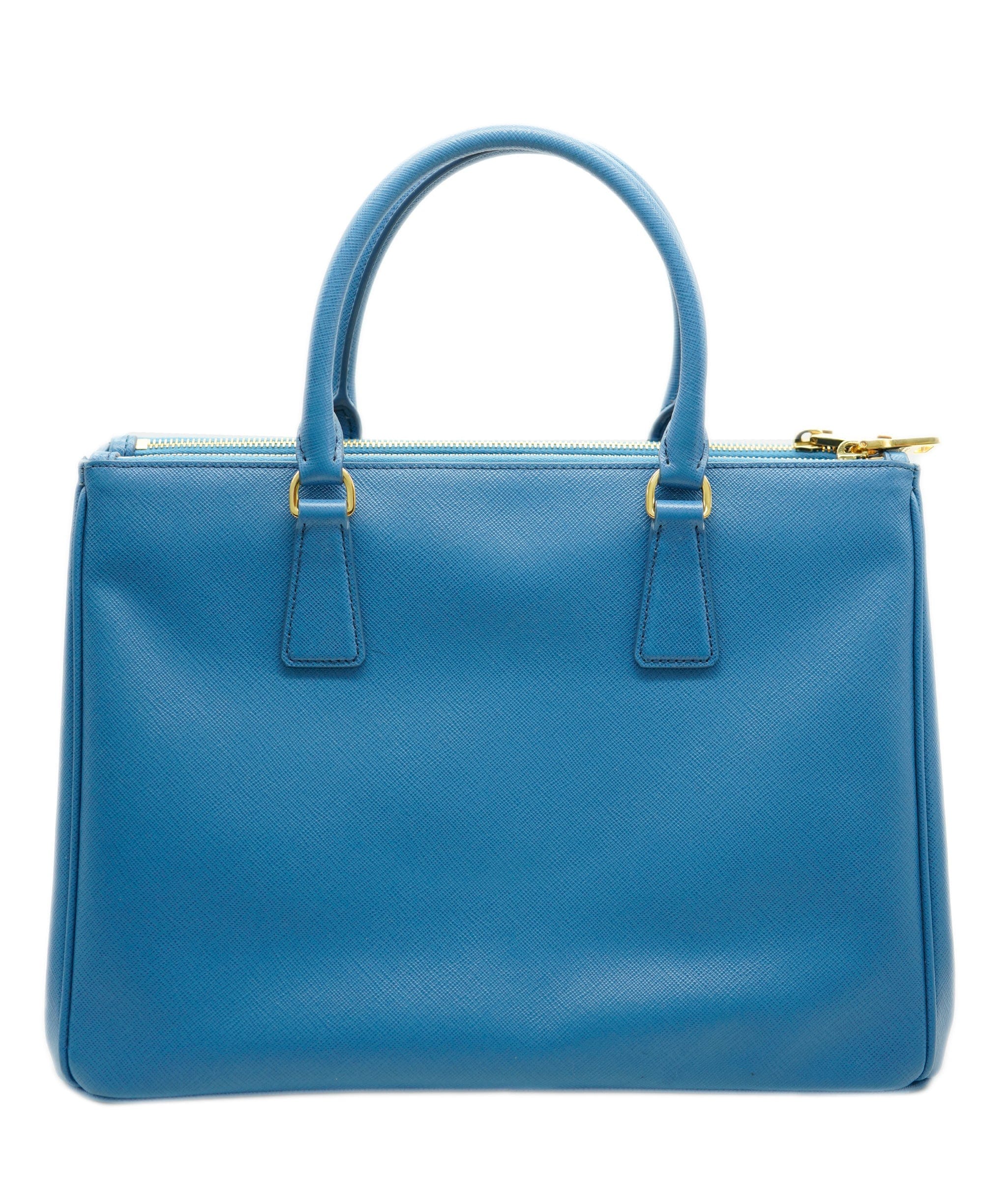 Prada blue saffiano tote with GHW - AJC0473