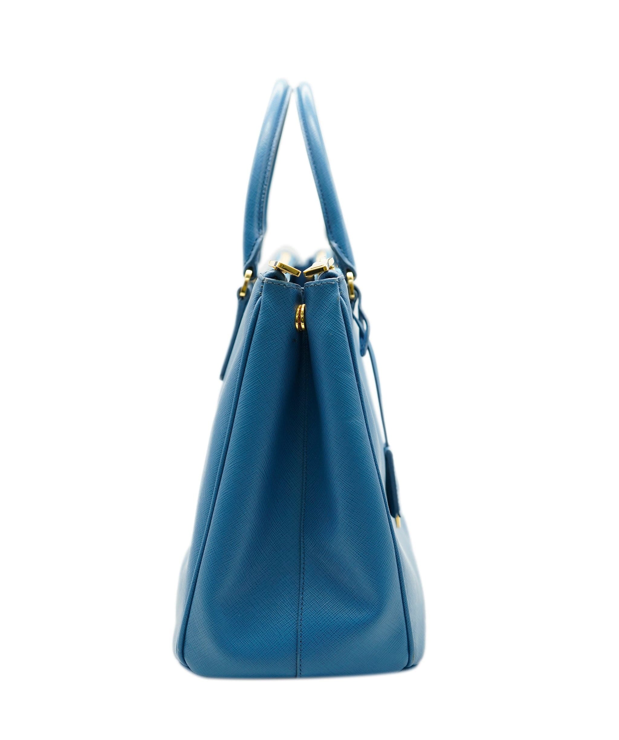 Prada blue saffiano tote with GHW - AJC0473