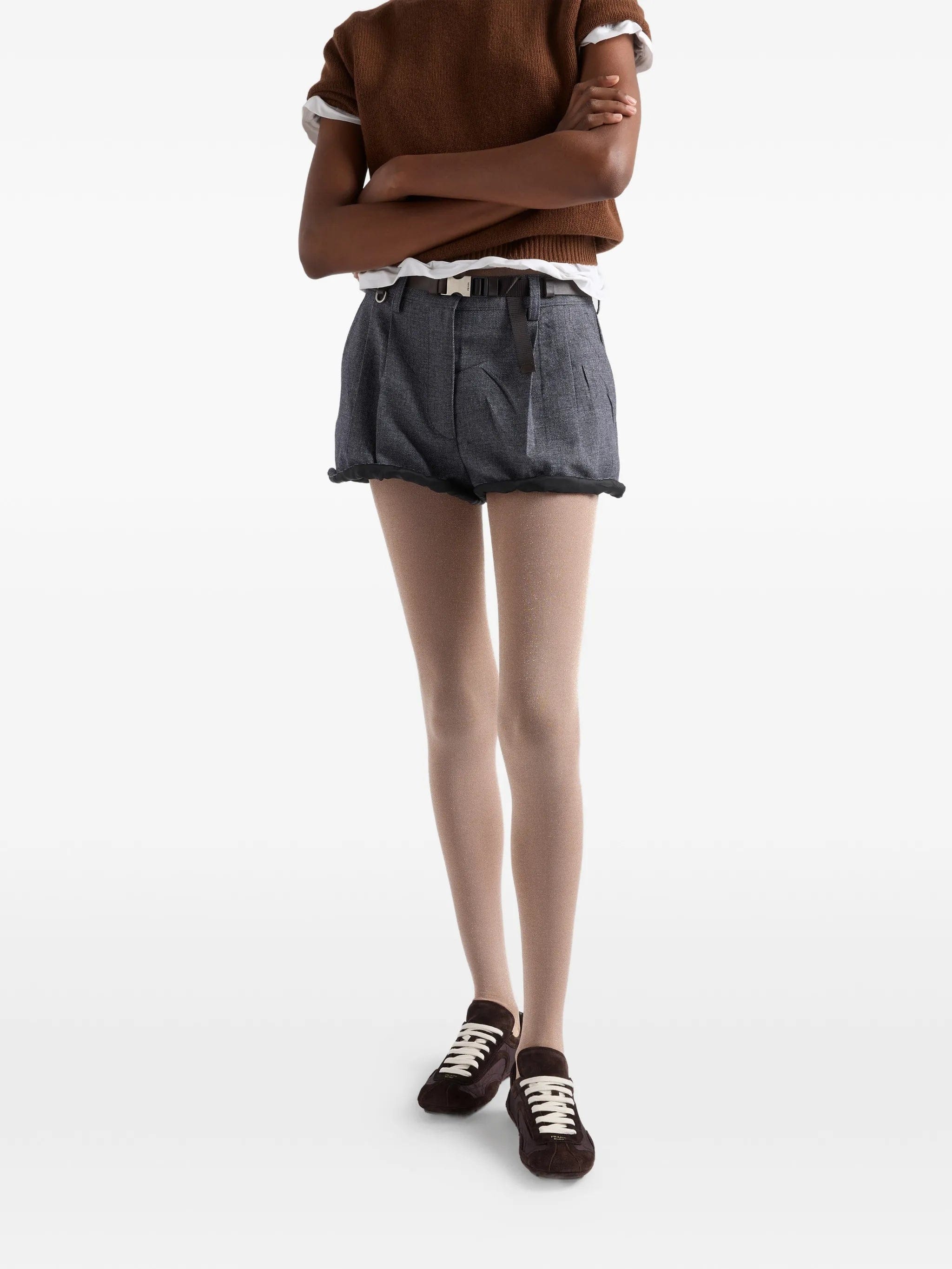 Prada Montecarlo Re - edition 2005 suede and Re - nylon sneakers