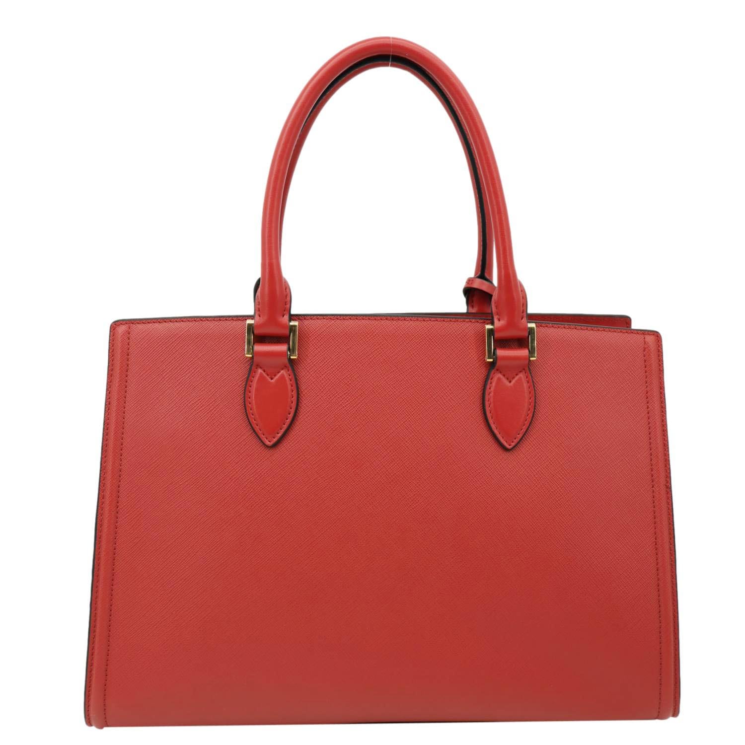 PRADA Saffiano Leather Tote Bag Red