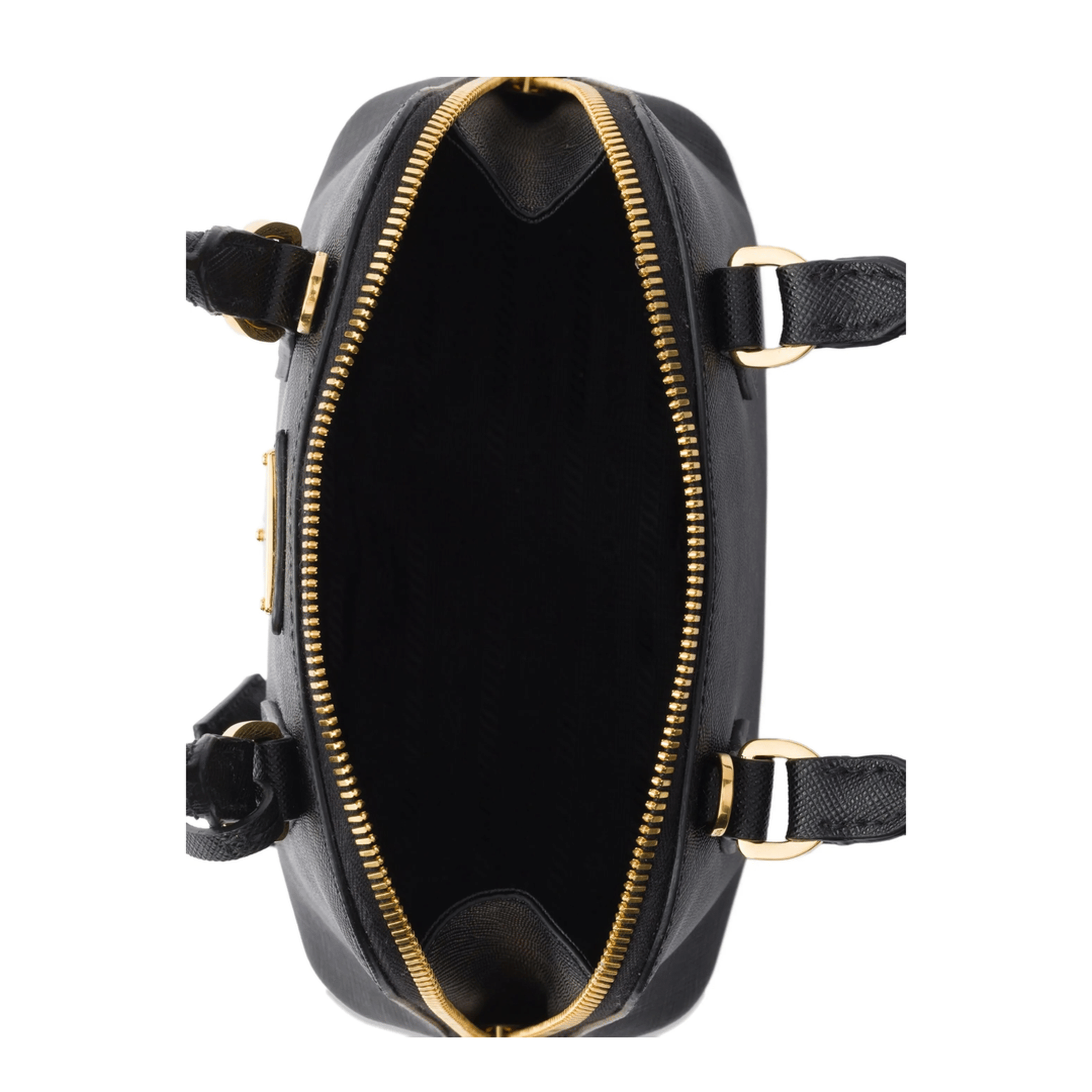 Prada Promenade Mini Calfskin Handbag - Black