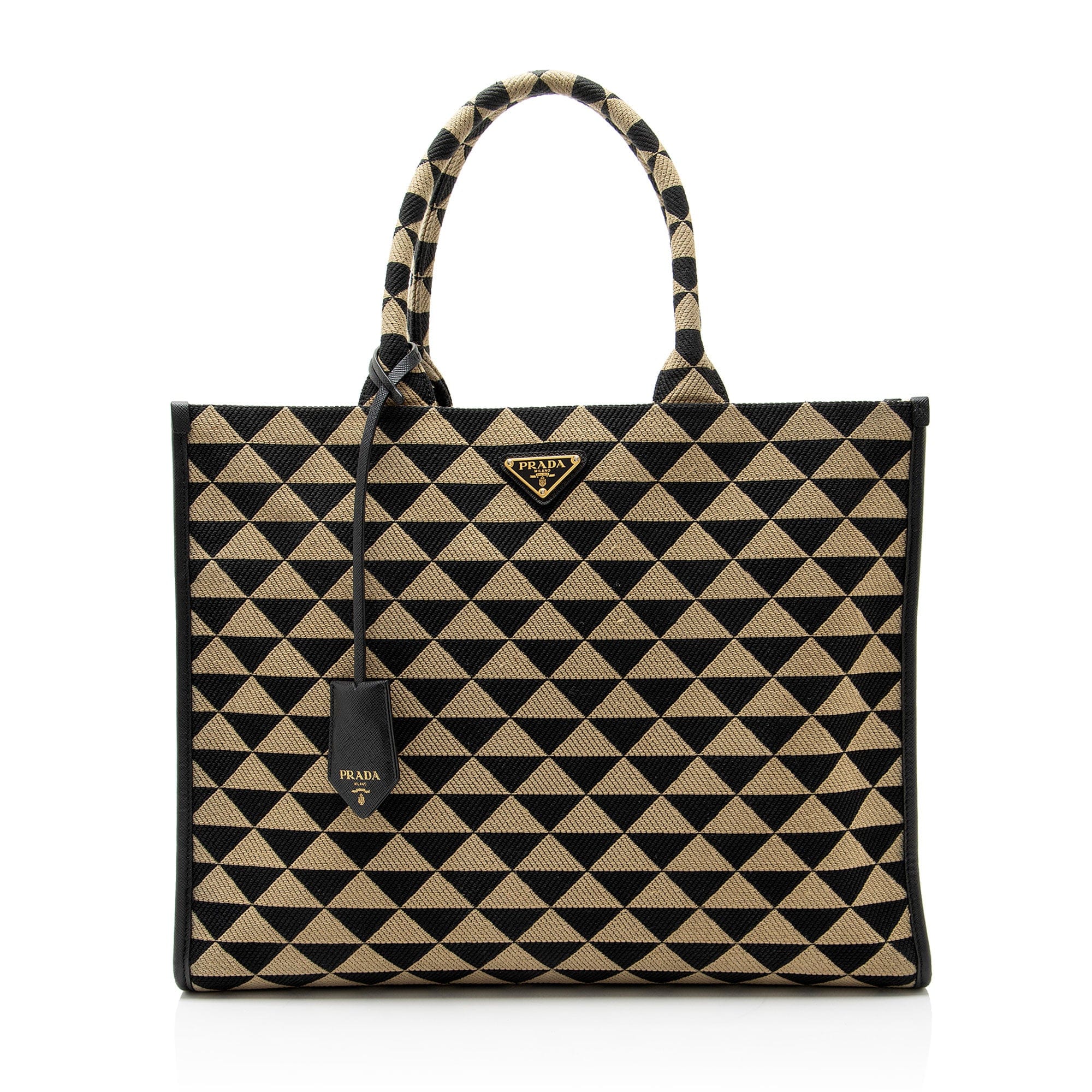 Prada Jacquard Symbole Large Tote