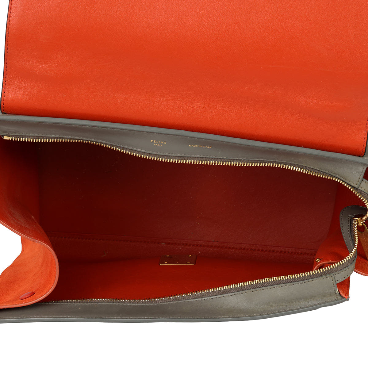 CELINE TRAPEZE LARGE TRI - COLOR HANDBAG