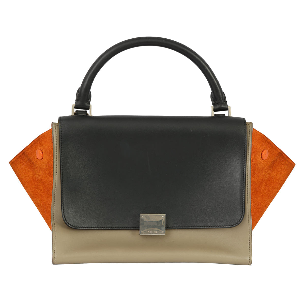 CELINE TRAPEZE SMALL TRI - COLOR HANDBAG