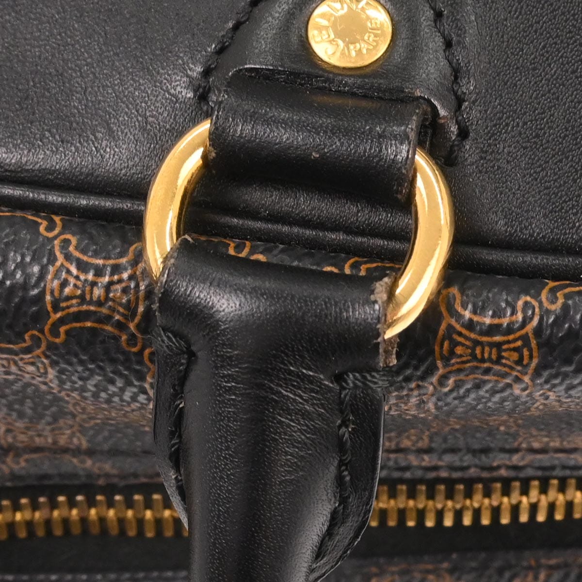Celine Black Macadam Handbag