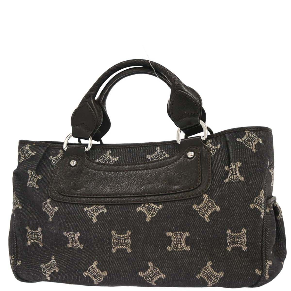Celine * Black Denim Boogie Bag Handbag