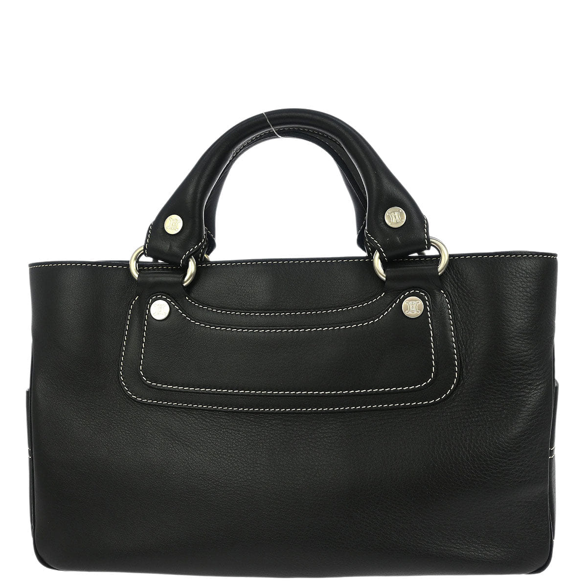 Celine Black Leather Boogie Bag Handbag