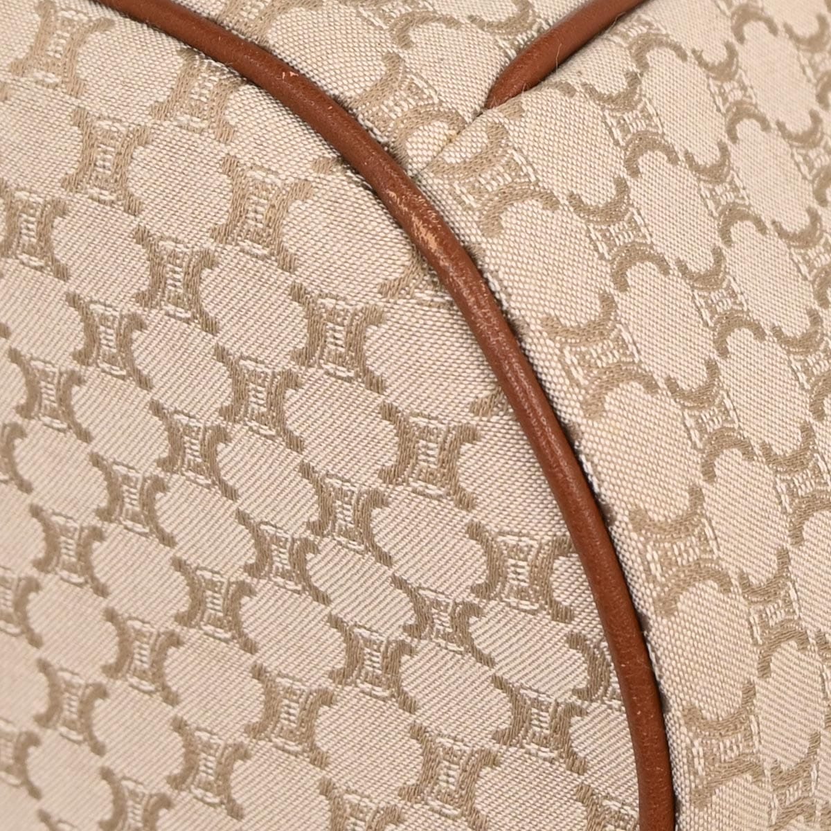Celine * Ivory Canvas Macadam Handbag