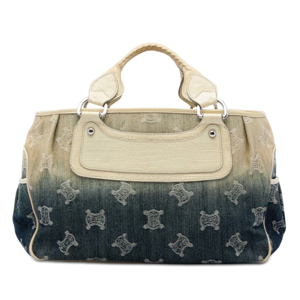 Celine Macadam Denim Ombre Boogie Handbag