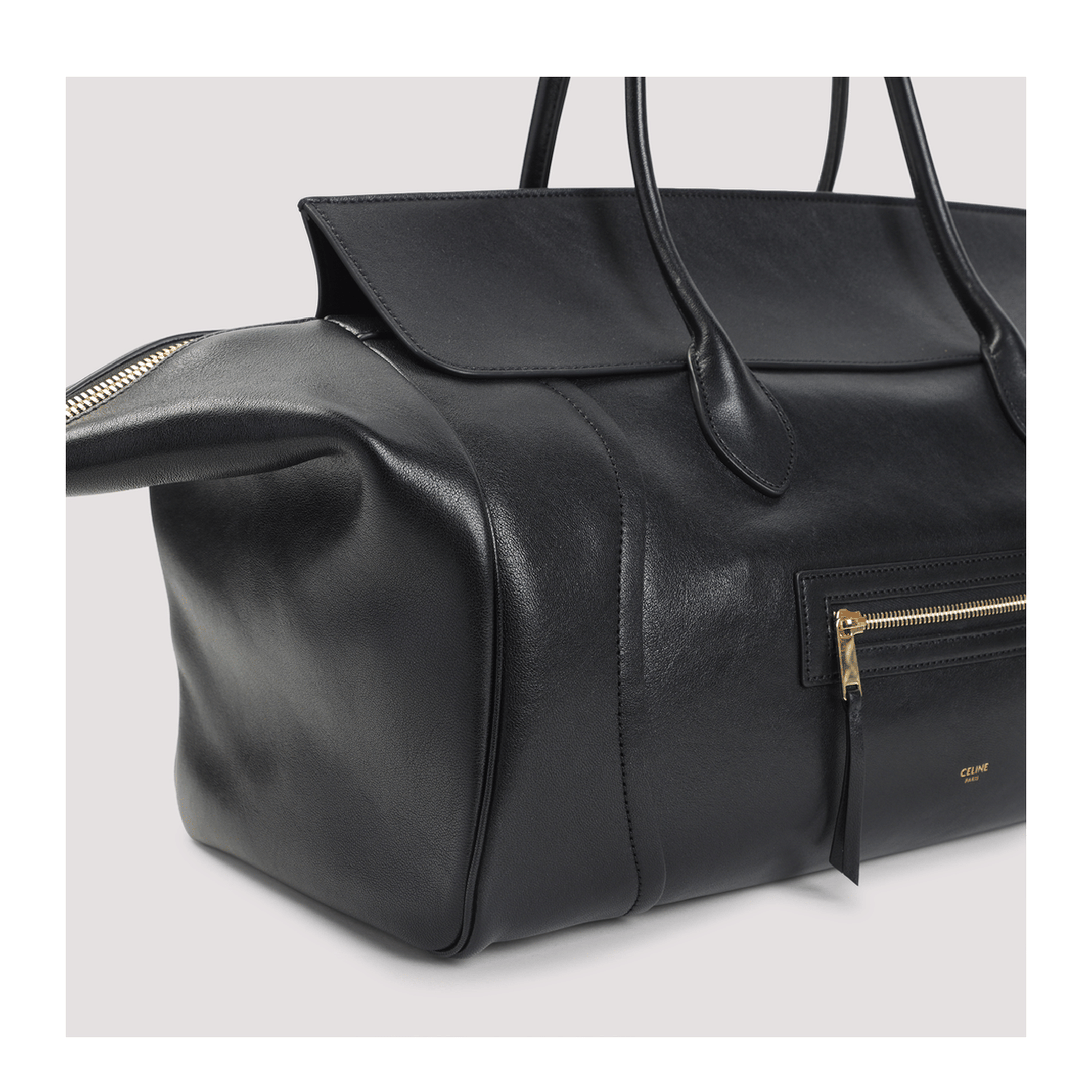 Celine Luggage Lambskin Handbag - Soft Tan