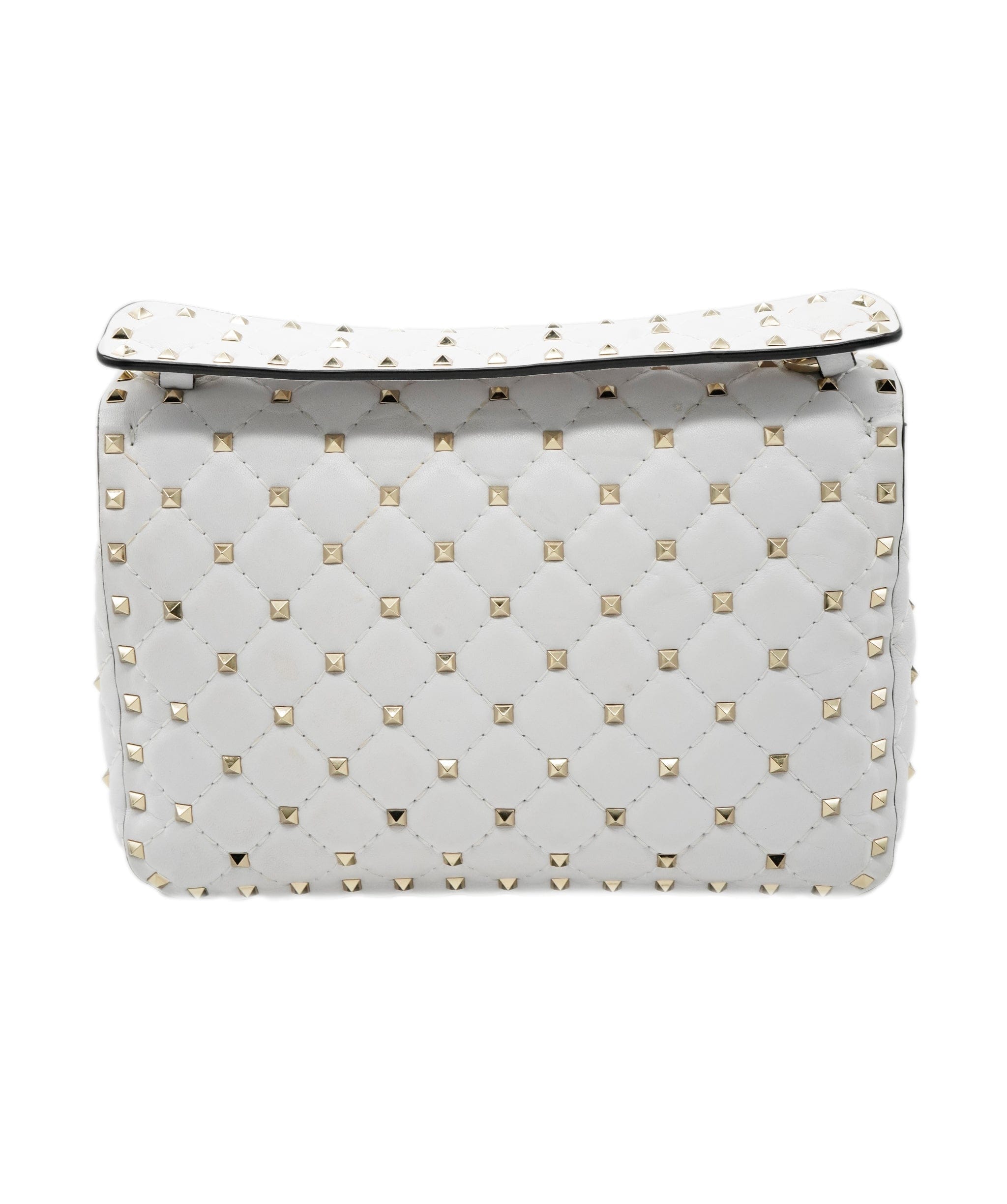 Valentino White Studded Crossbody Bag