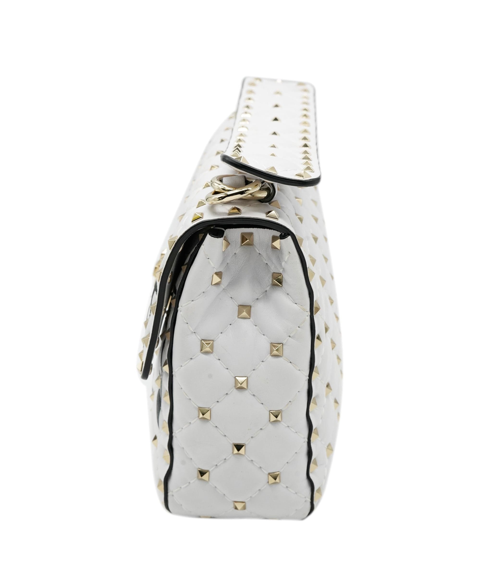 Valentino White Studded Crossbody Bag