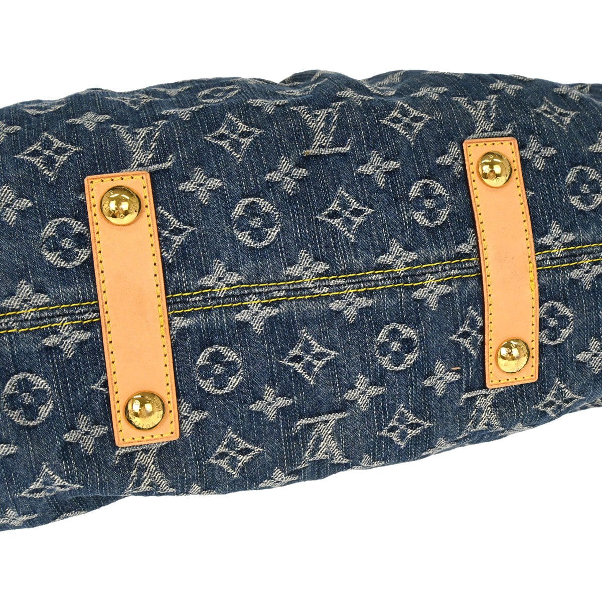 Louis Vuitton 2007 Monogram Denim Neo Cabby MM 2way Shoulder Tote Handbag M95349