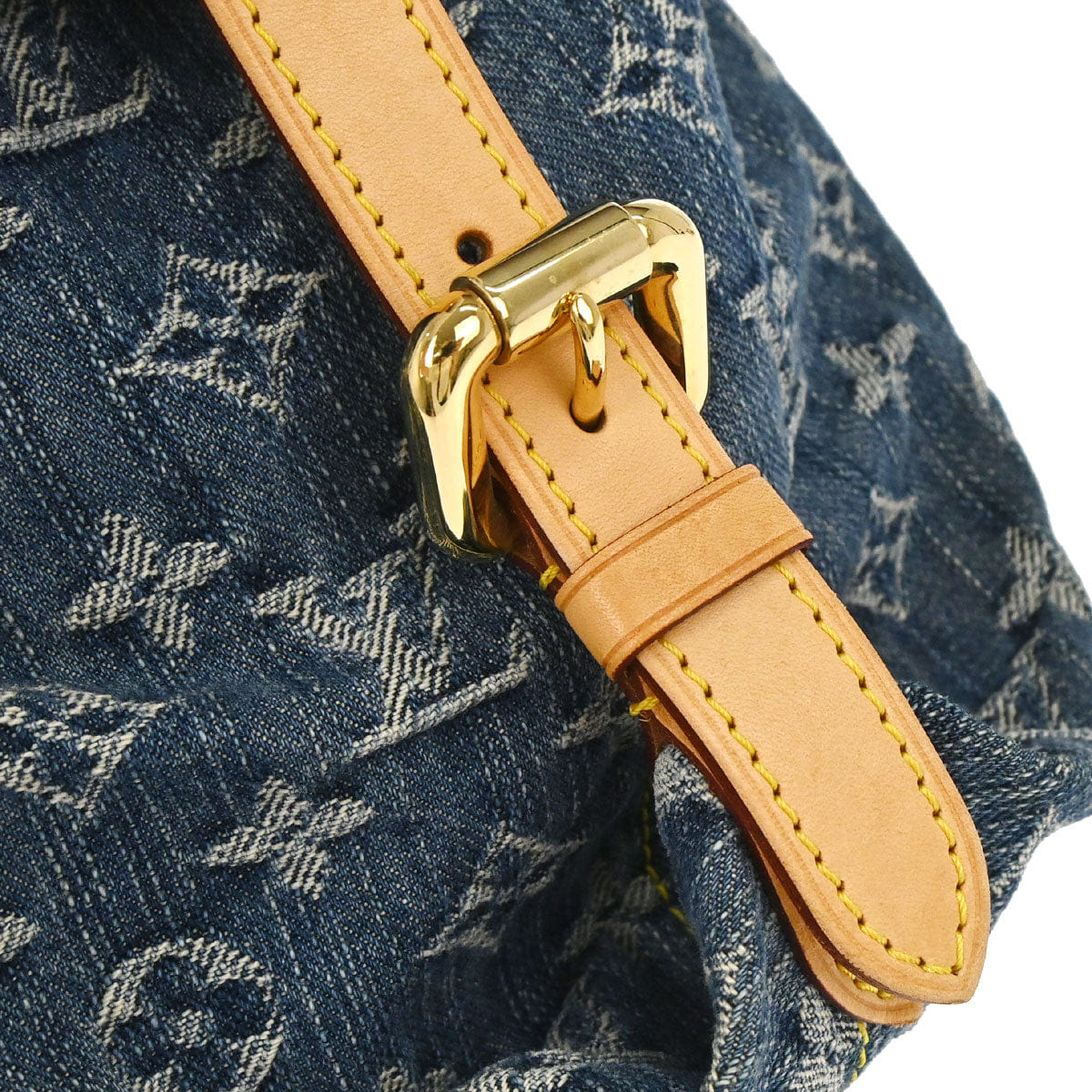 Louis Vuitton 2007 Monogram Denim Neo Cabby MM 2way Shoulder Tote Handbag M95349