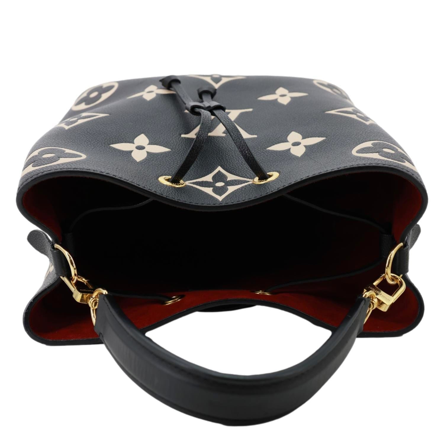 LOUIS VUITTON NeoNoe MM Monogram Empreinte Tote Bag Black Bicolor