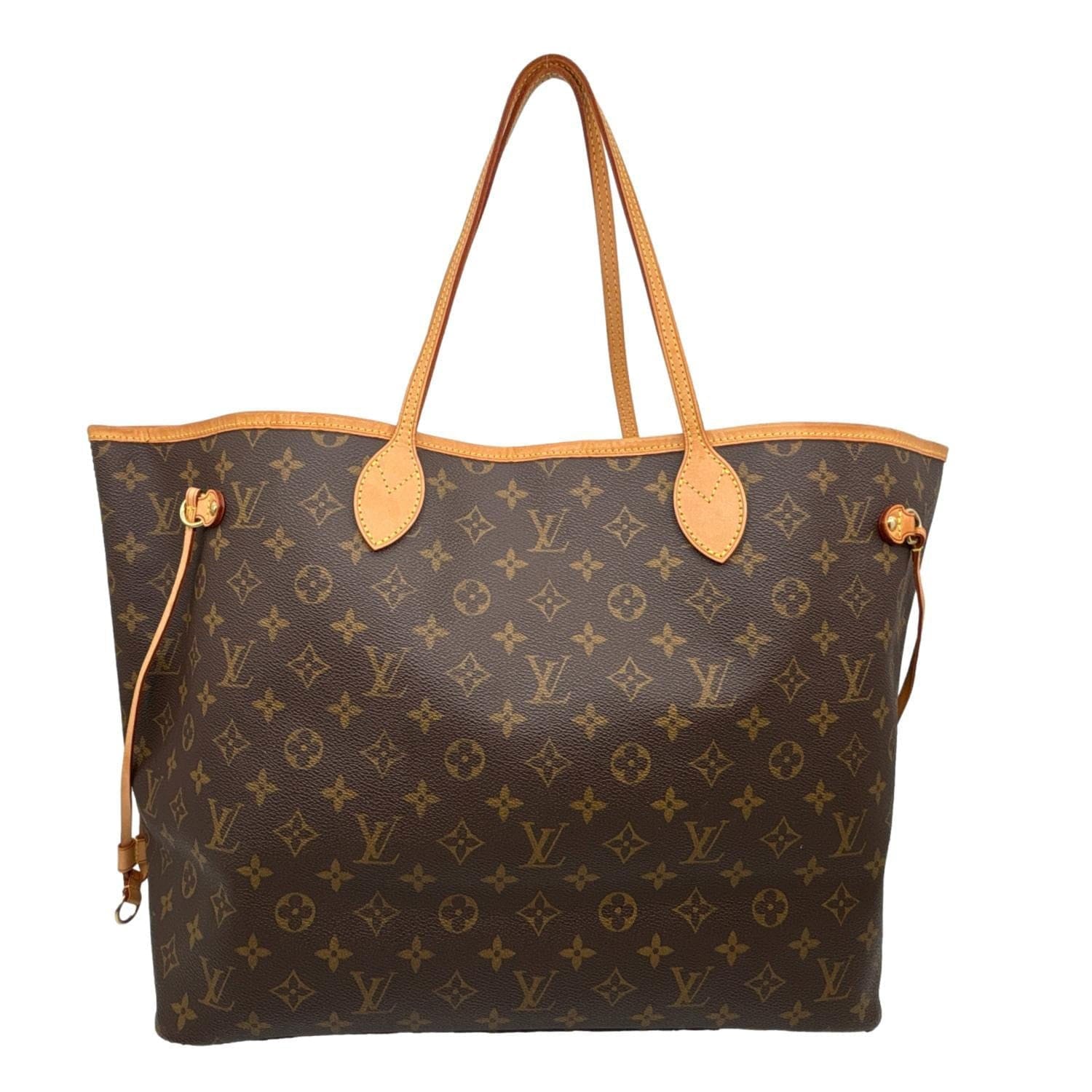LOUIS VUITTON Neverfull GM Monogram Canvas Tote Bag Brown