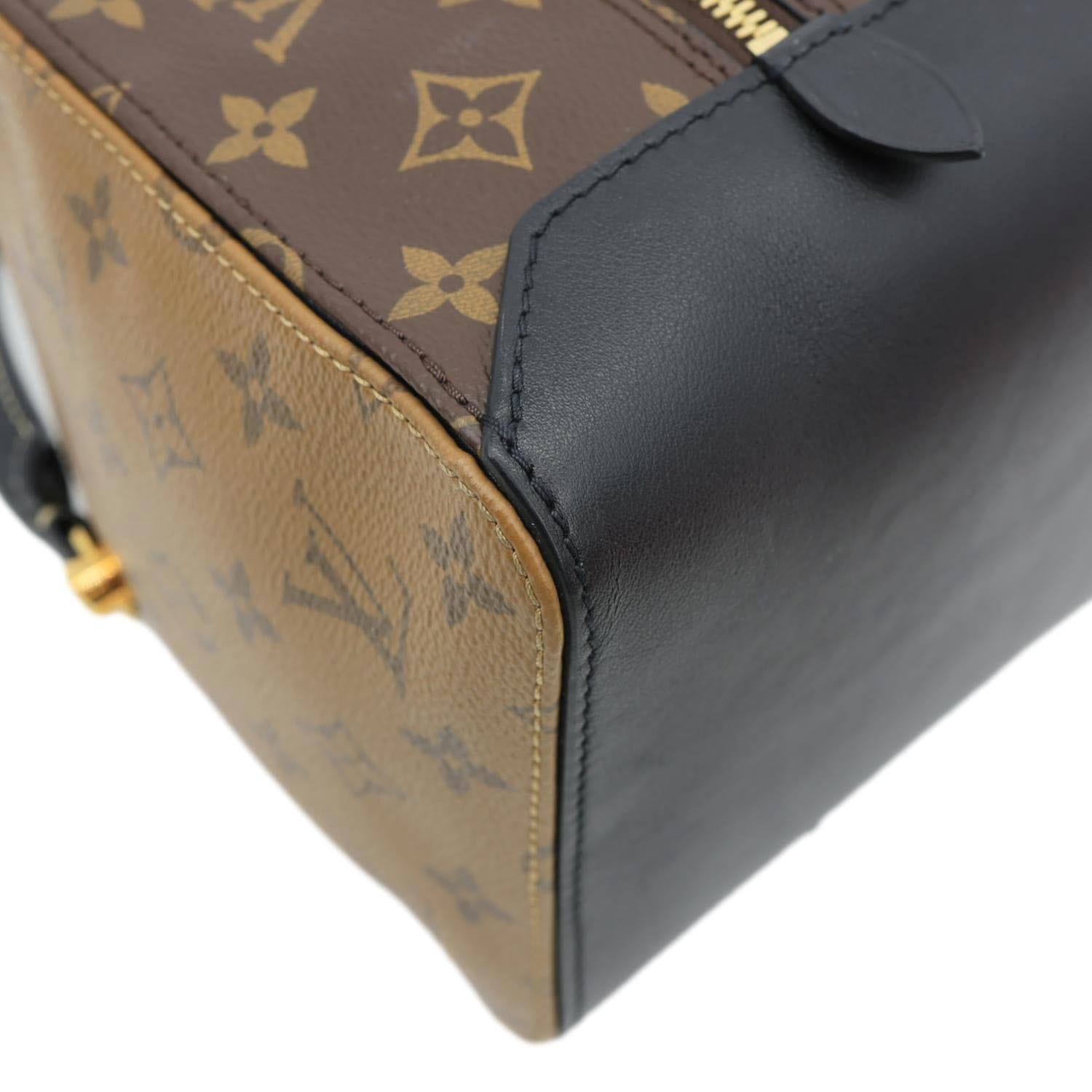 LOUIS VUITTON Square Reverse Monogram Canvas Tote Bag Brown