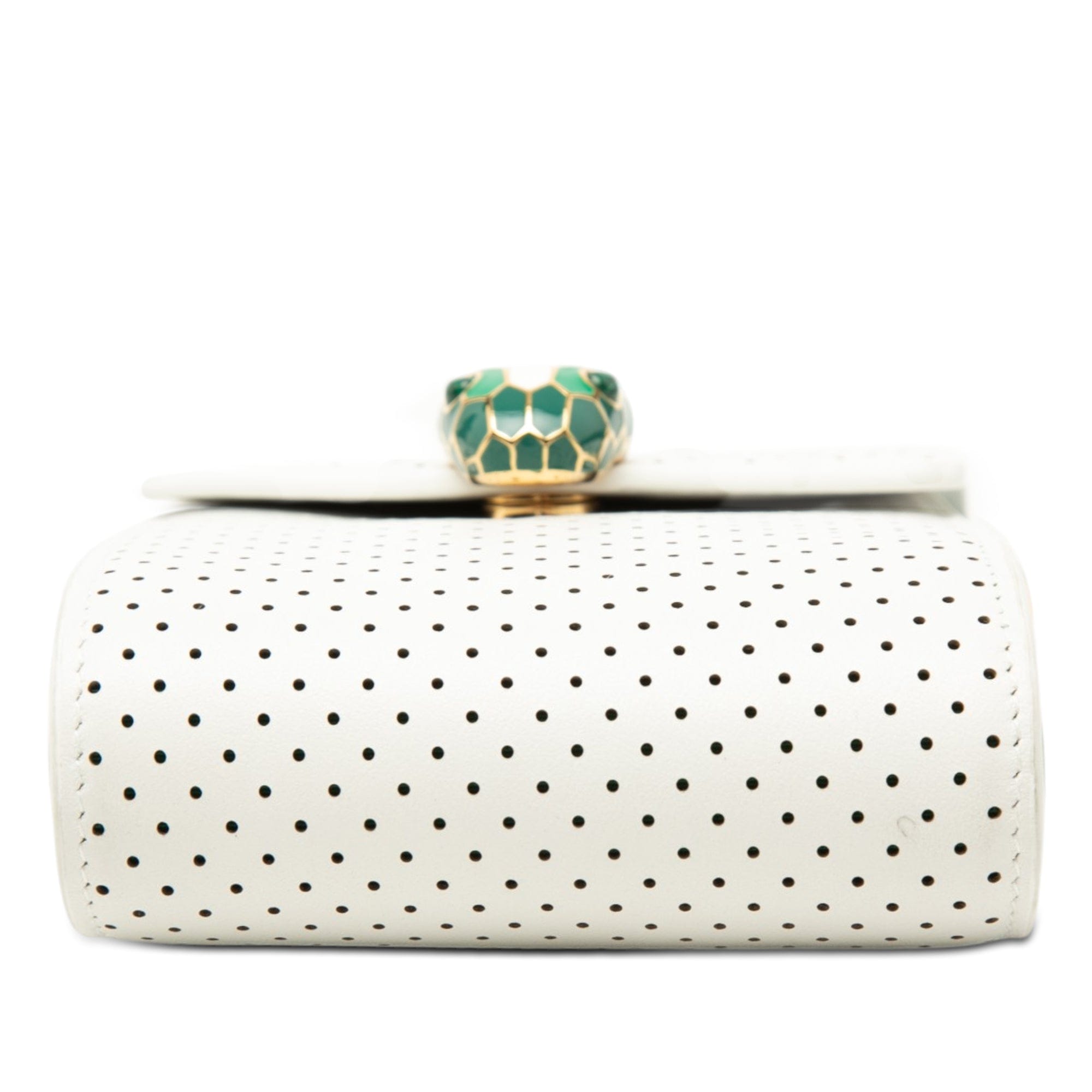 Bvlgari Casablanca Apres Tennis Perforated Calfskin Serpenti Crossbody