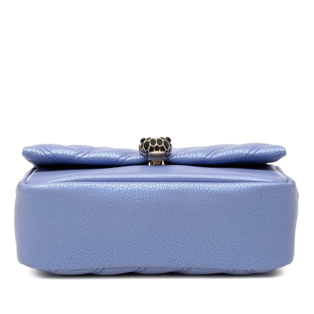 Bvlgari Leather Serpenti Cabochon Chain Crossbody