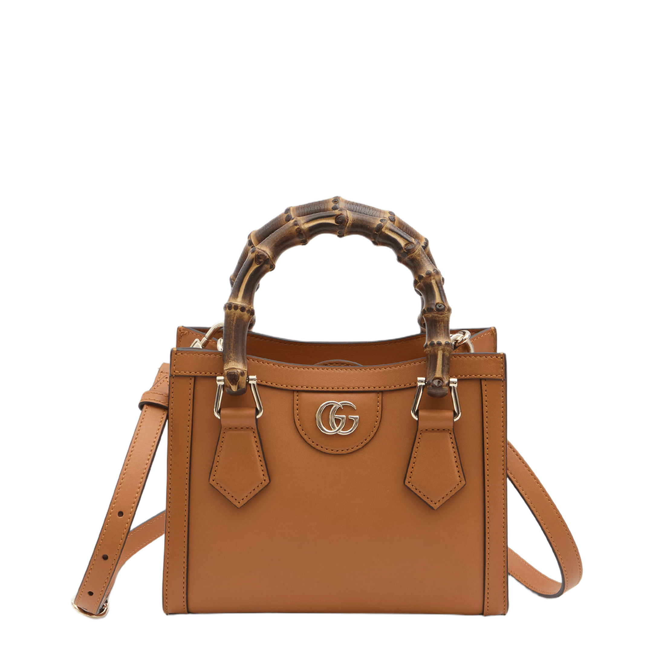 Gucci Diana Small Leather Tote Bag - Orange