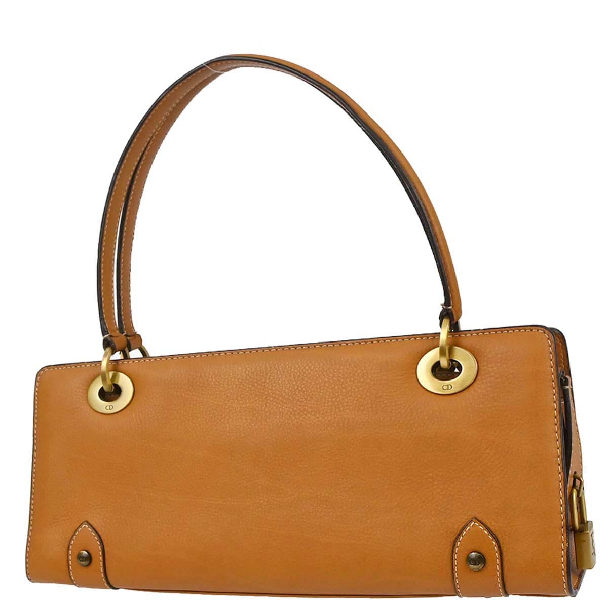 Christian Dior Brown Leather Handbag