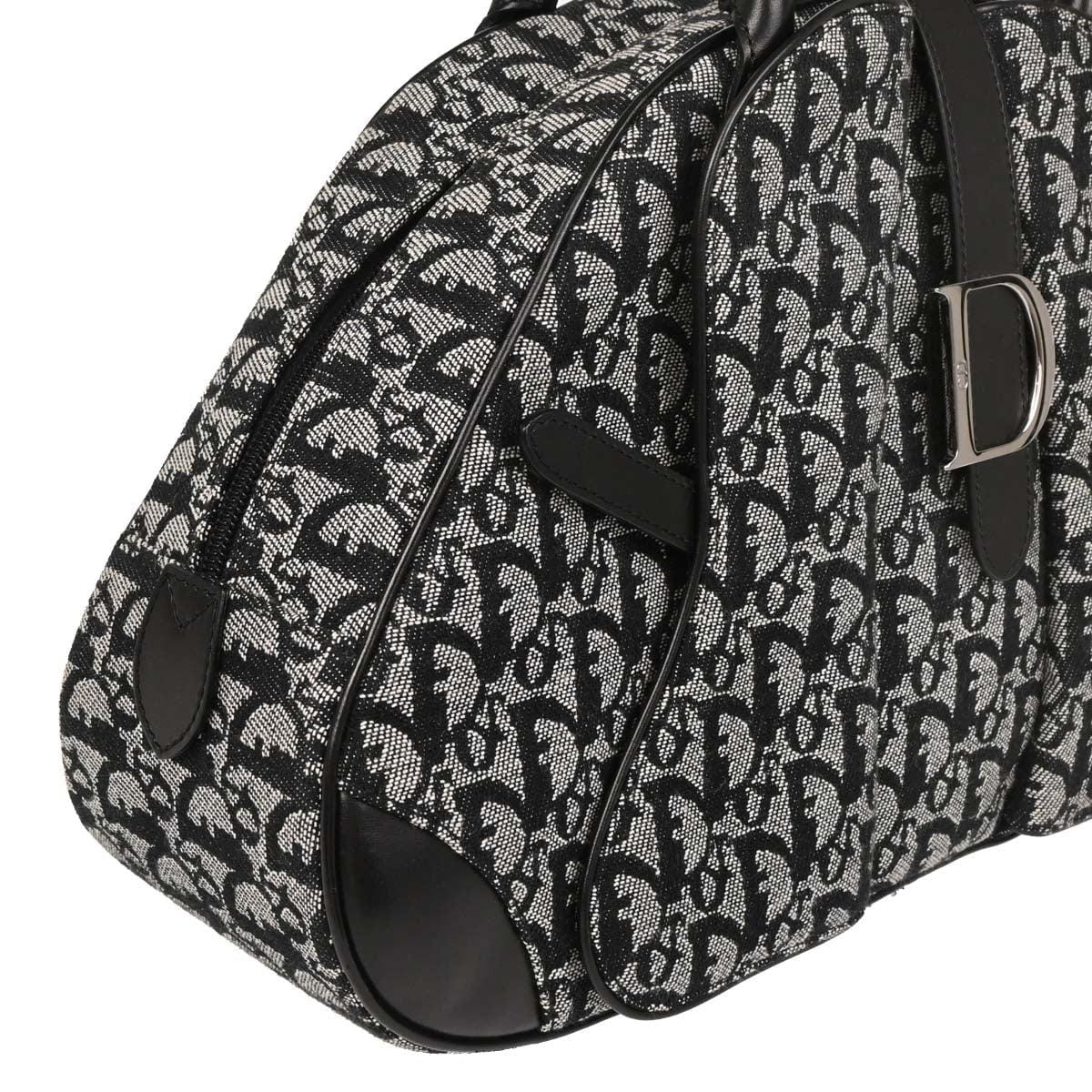 Christian Dior Christian 2002 Dior Black Double Saddle Trotter Handbag