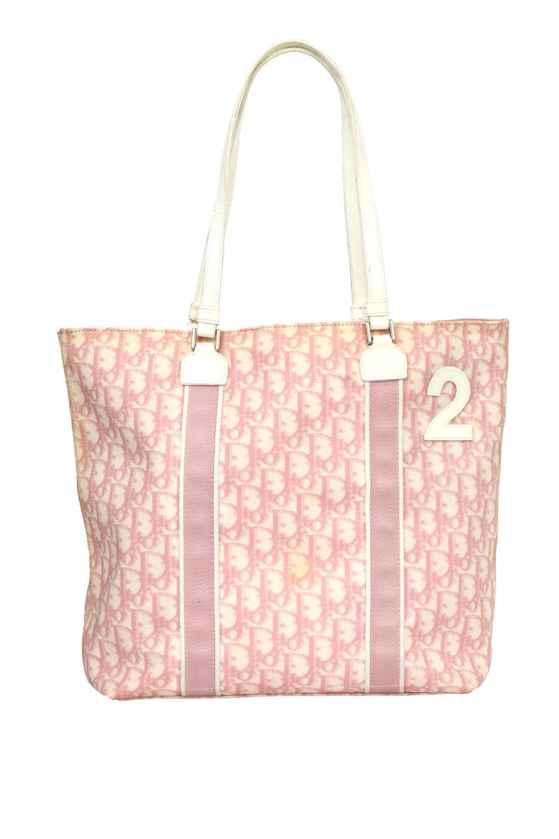 Christian Dior Pink 2 Monogram Trotter Tote Bag