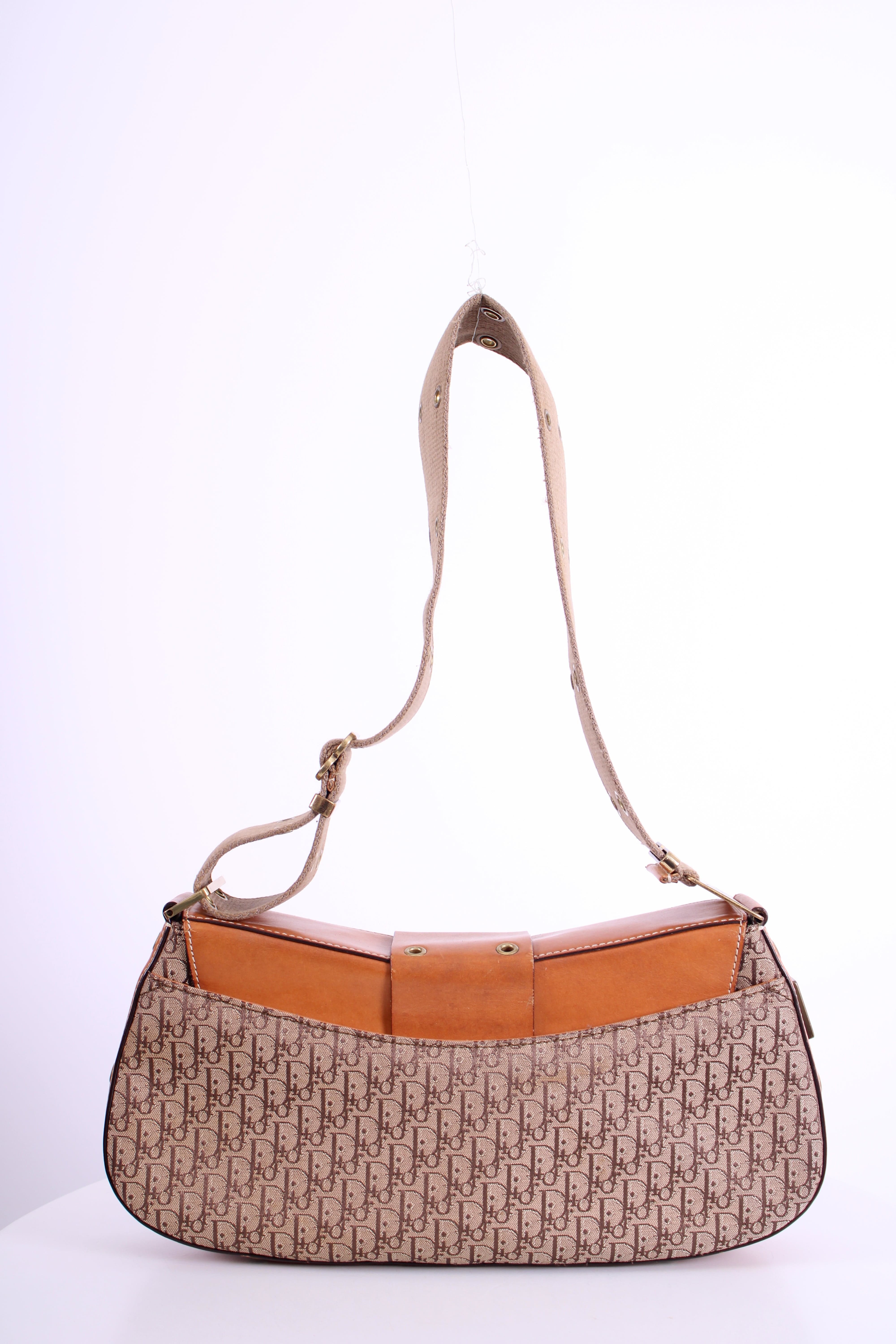 Christian Dior Trotter Handbag Tan